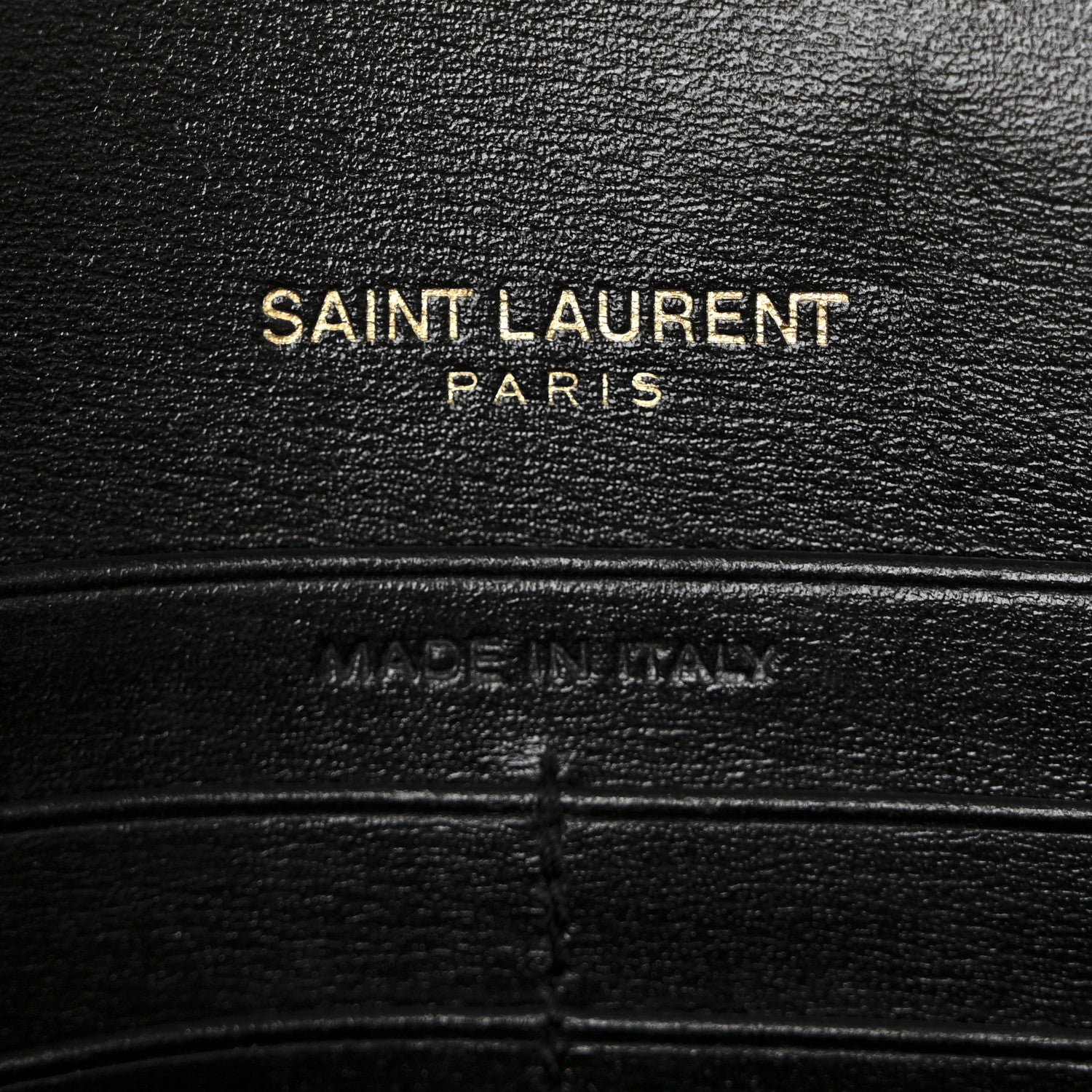 Smooth Calfskin Monogram Sulpice Chain Wallet Black