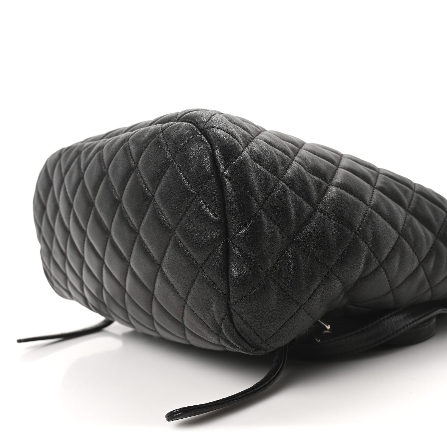 Calfskin Quilted Large Urban Spirit Backpack Black