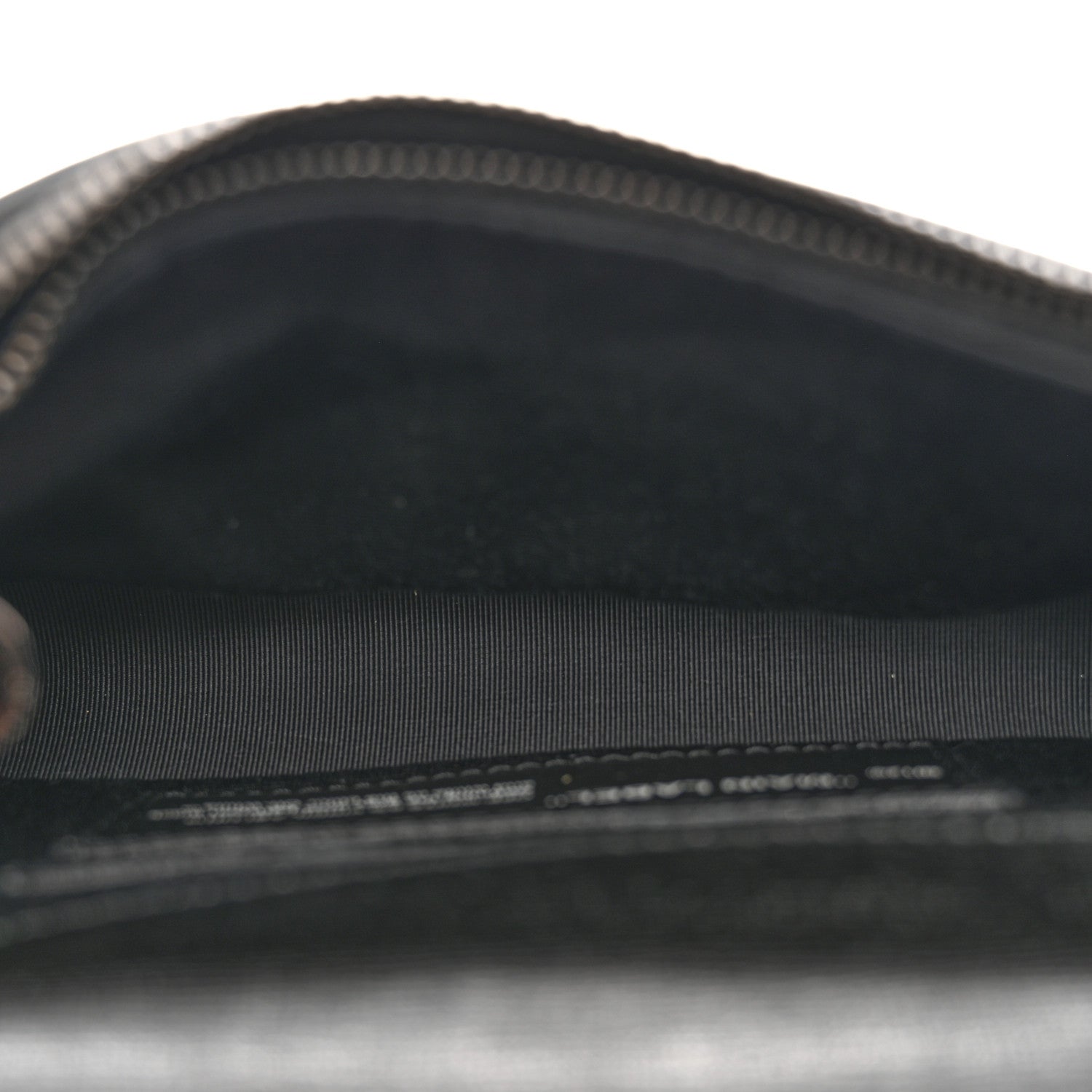 Saffiano Mini Binder Clip Bag Black White