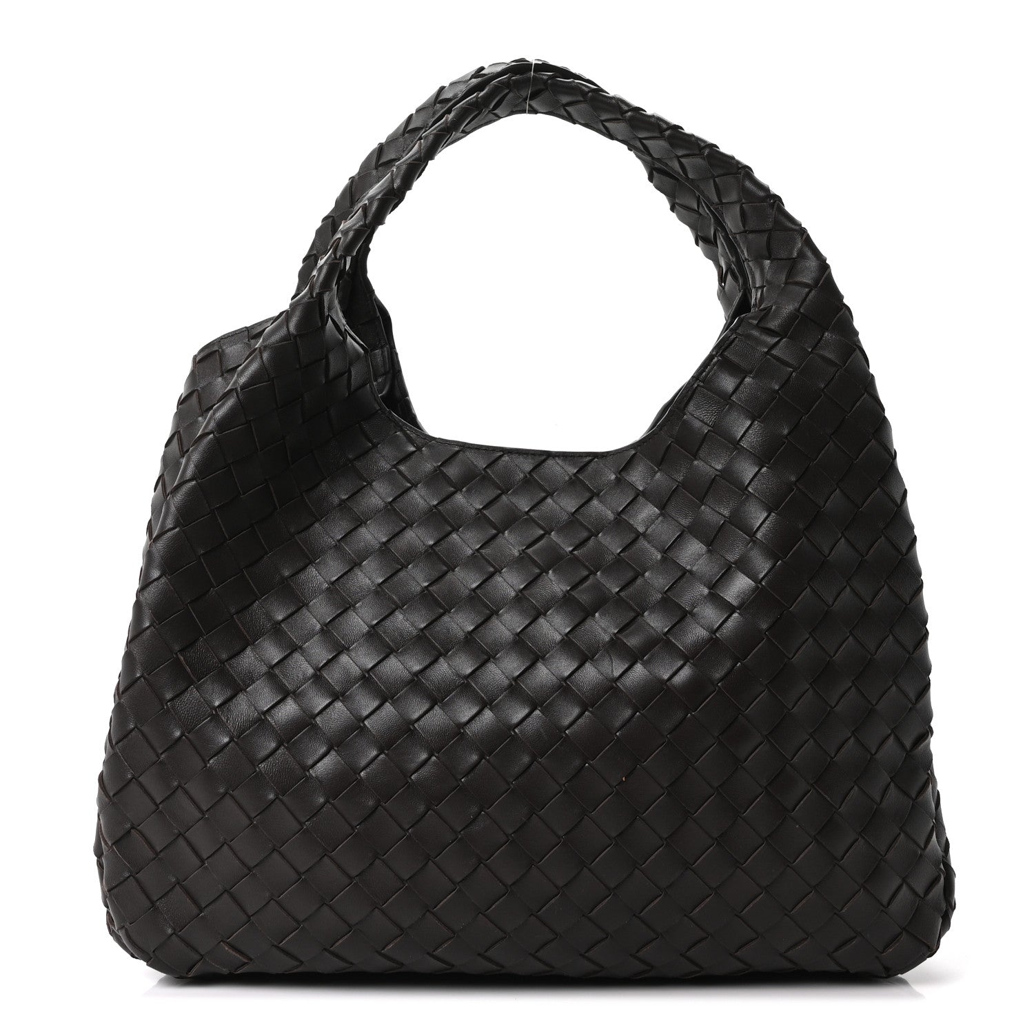 Nappa Intrecciato Large Campana Shoulder Bag Fondant