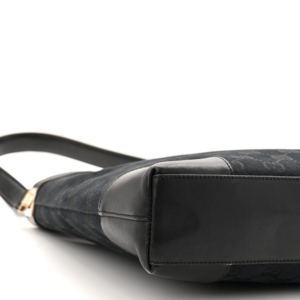 GG Monogram Shoulder Bag Black