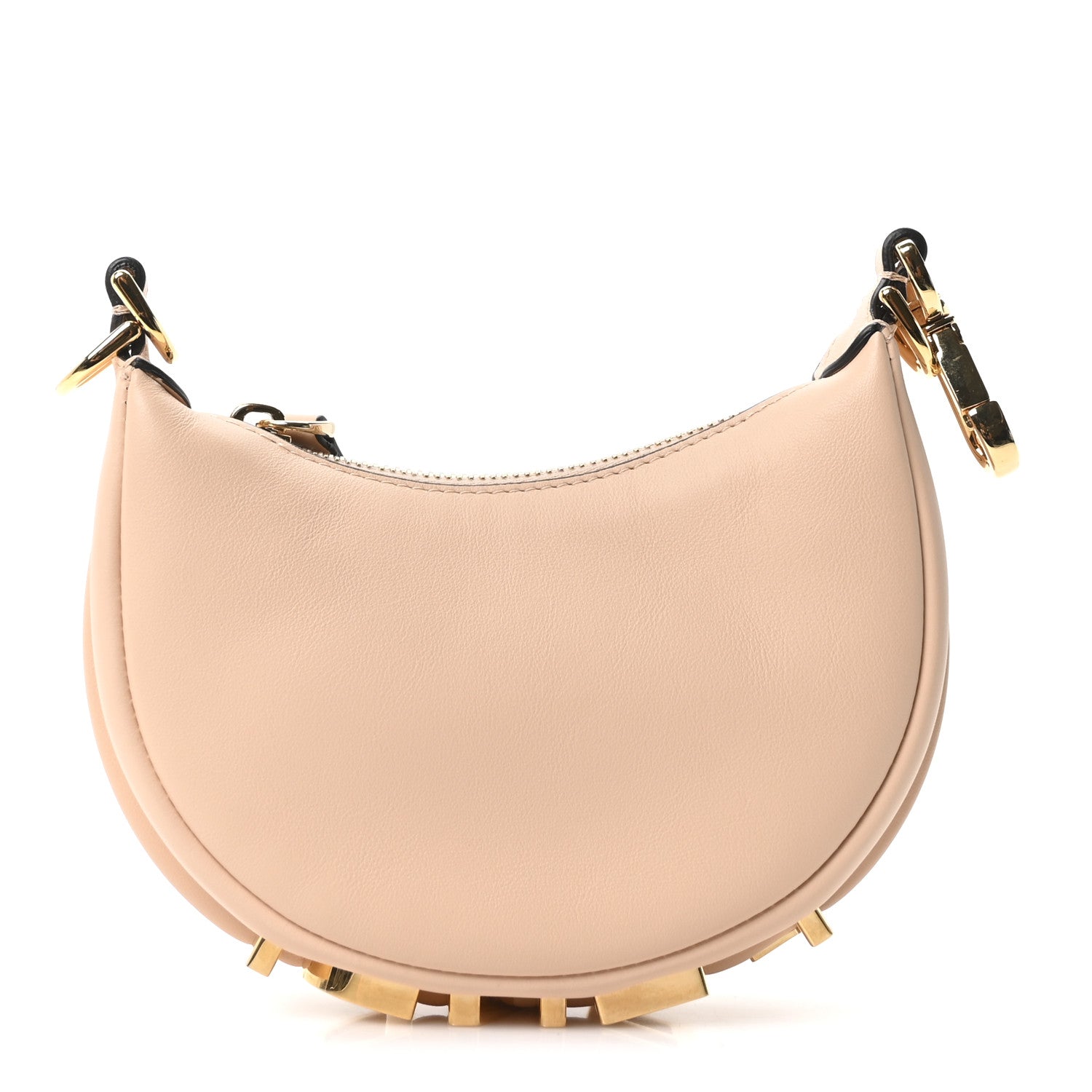 Vitello Grace Matte Nano Fendigraphy Hobo Charm Light Rose