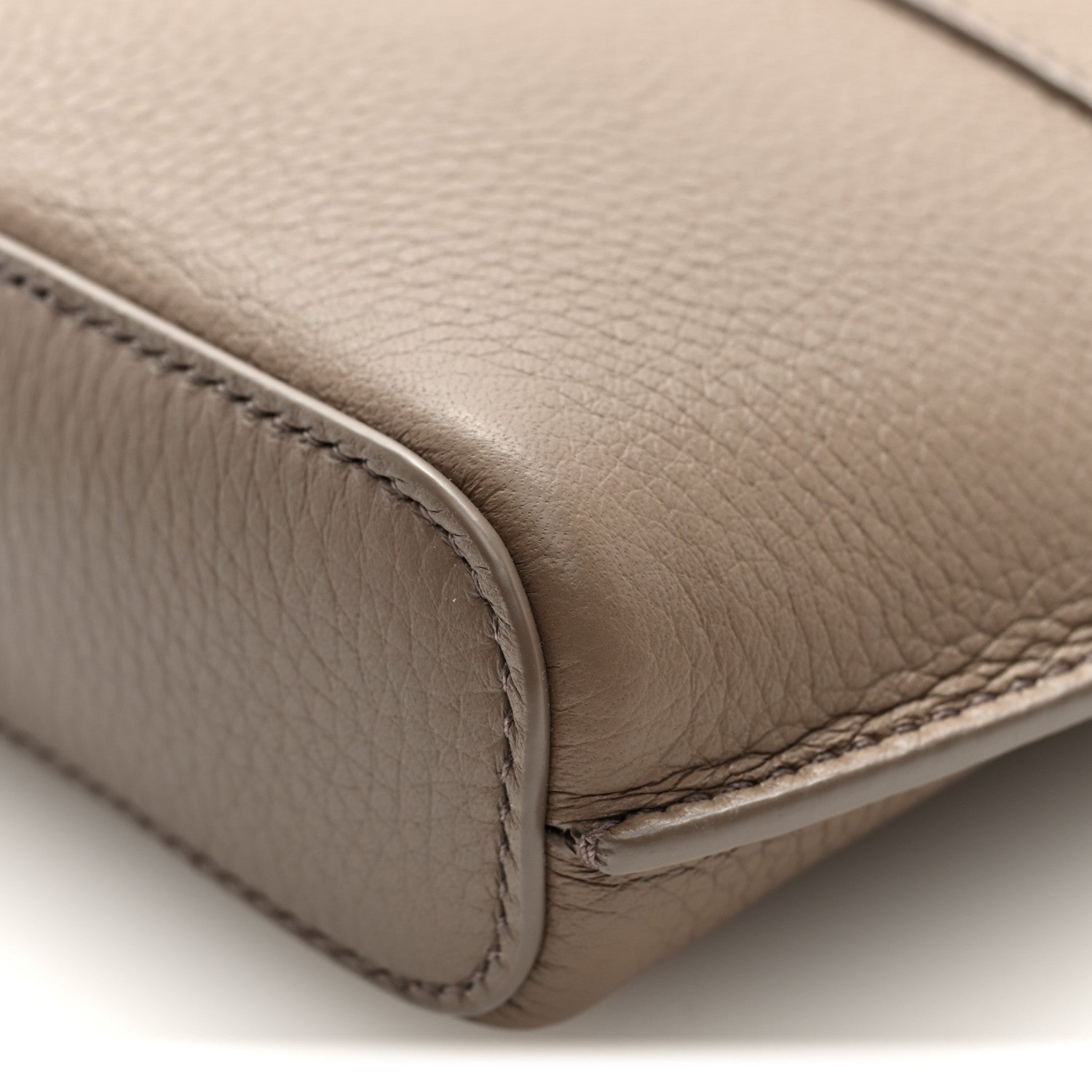 Grained Calfskin Bale Phone Case Warm Mastic