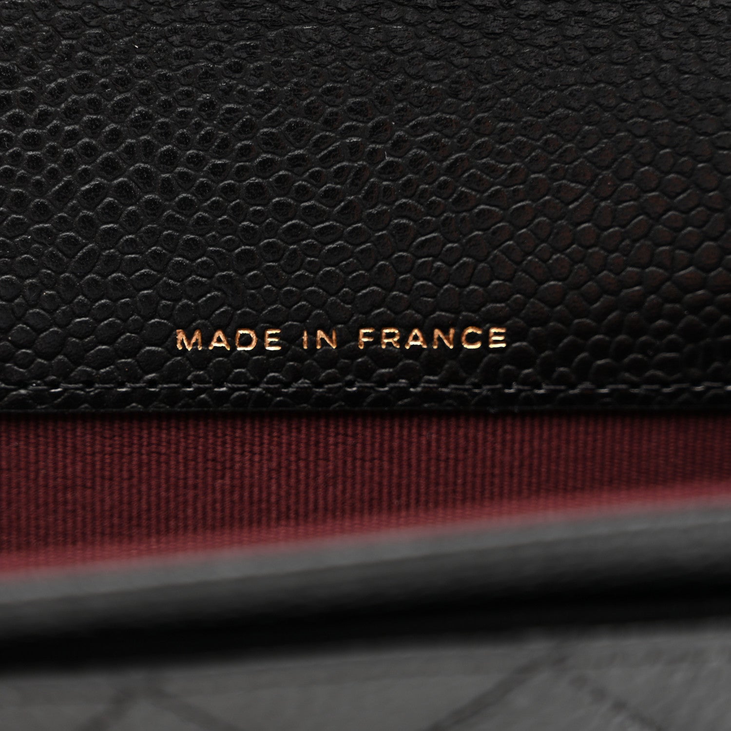 Caviar Quilted Flap  Holder Wallet Black