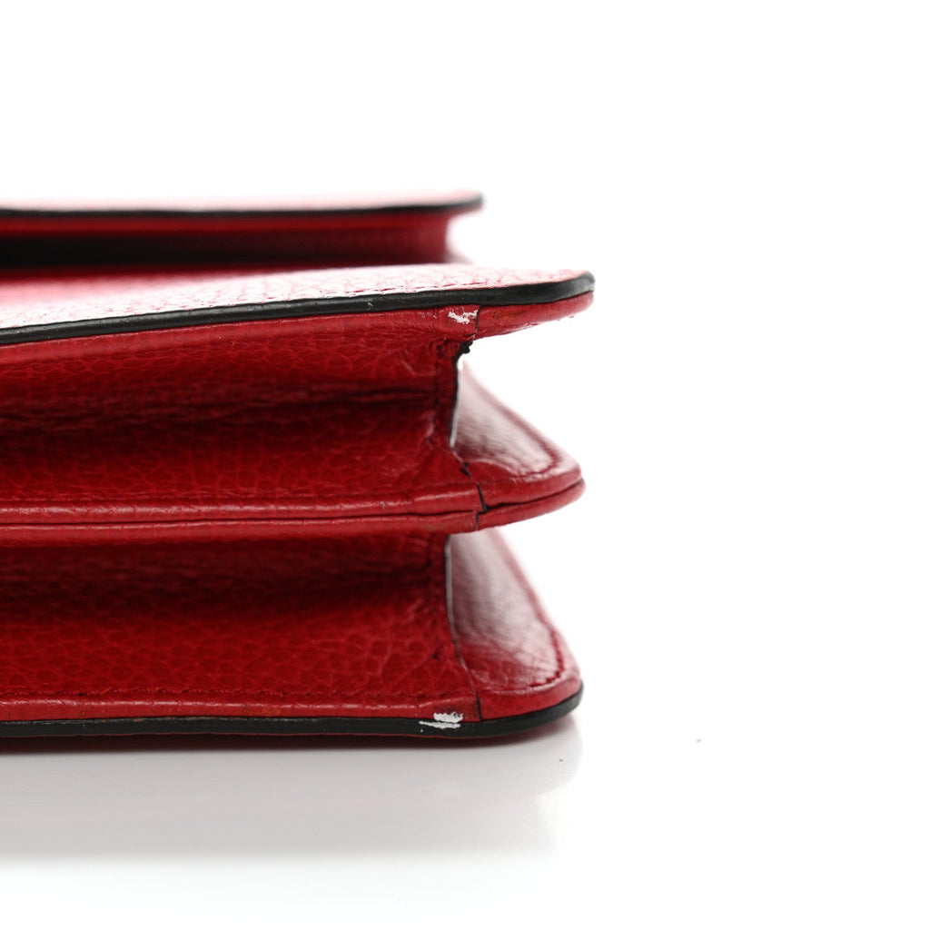 Dollar Calfskin Small Interlocking G Shoulder Bag Red