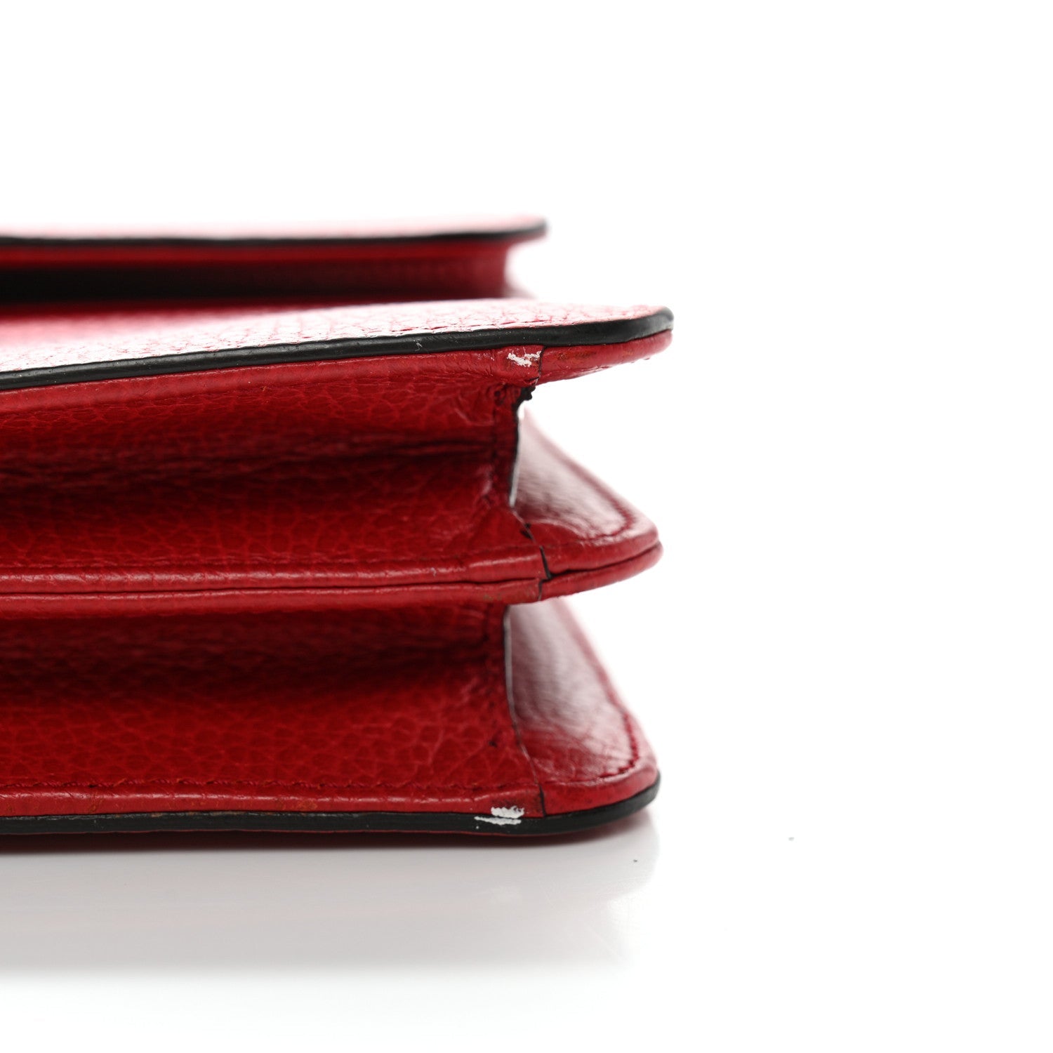 Dollar Calfskin Small Interlocking G Shoulder Bag Red