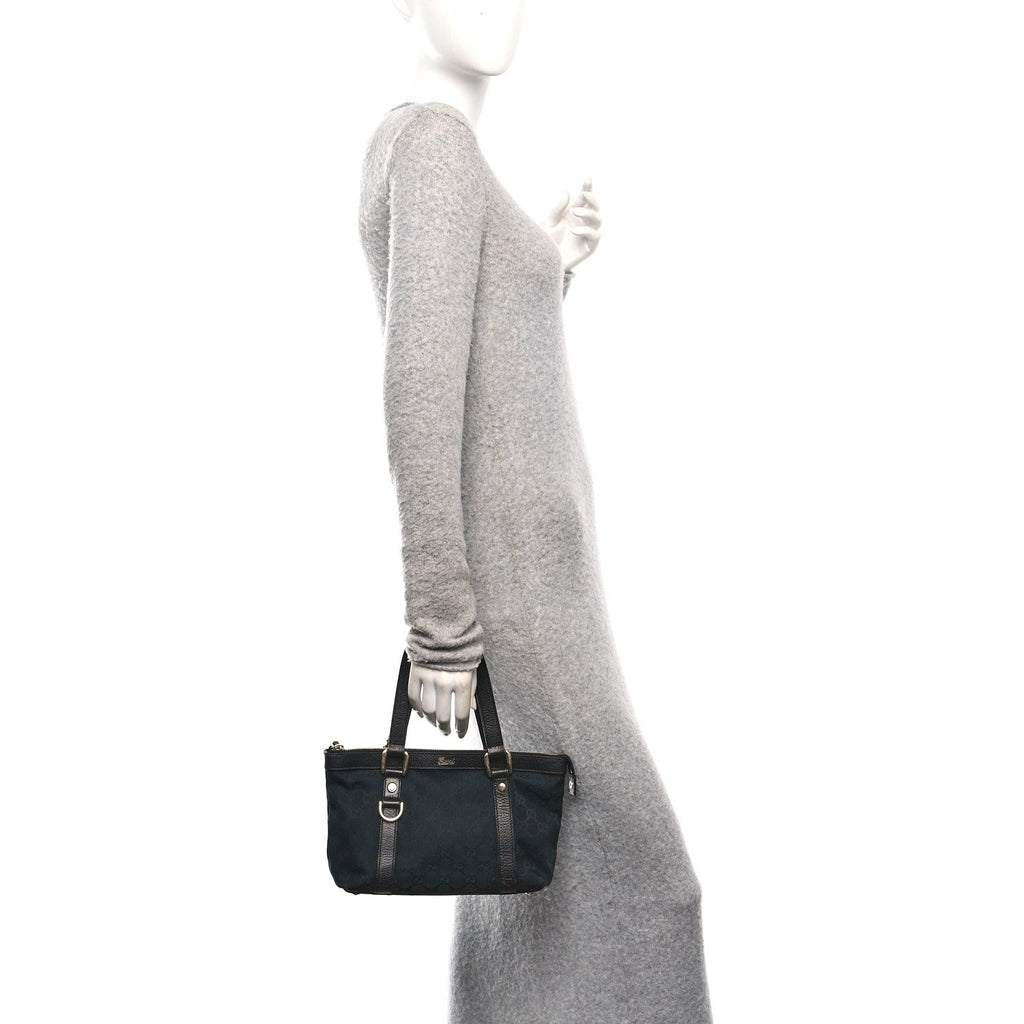 Monogram Small Abbey Tote Black