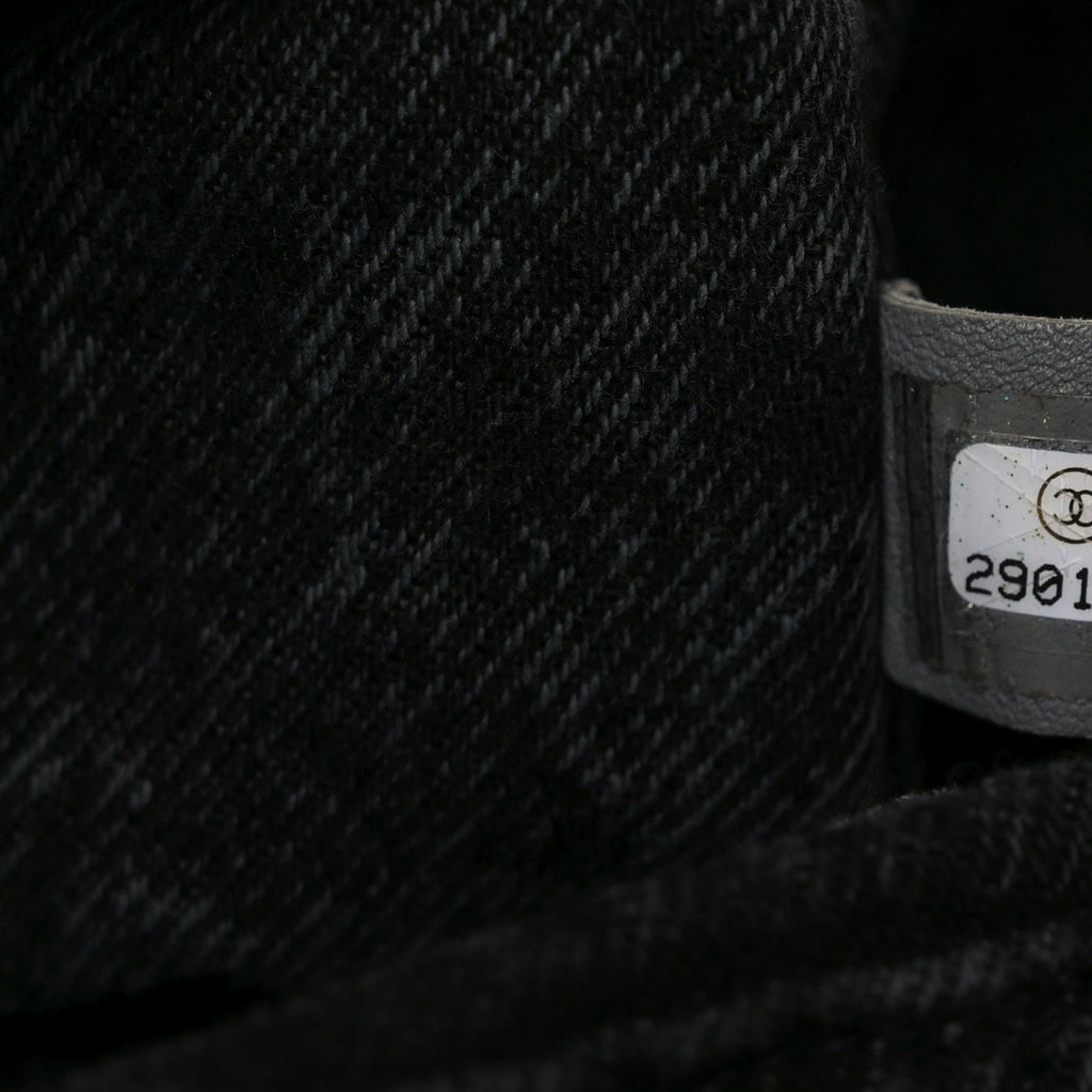 Denim Quilted Denimpression Flap Grey Black