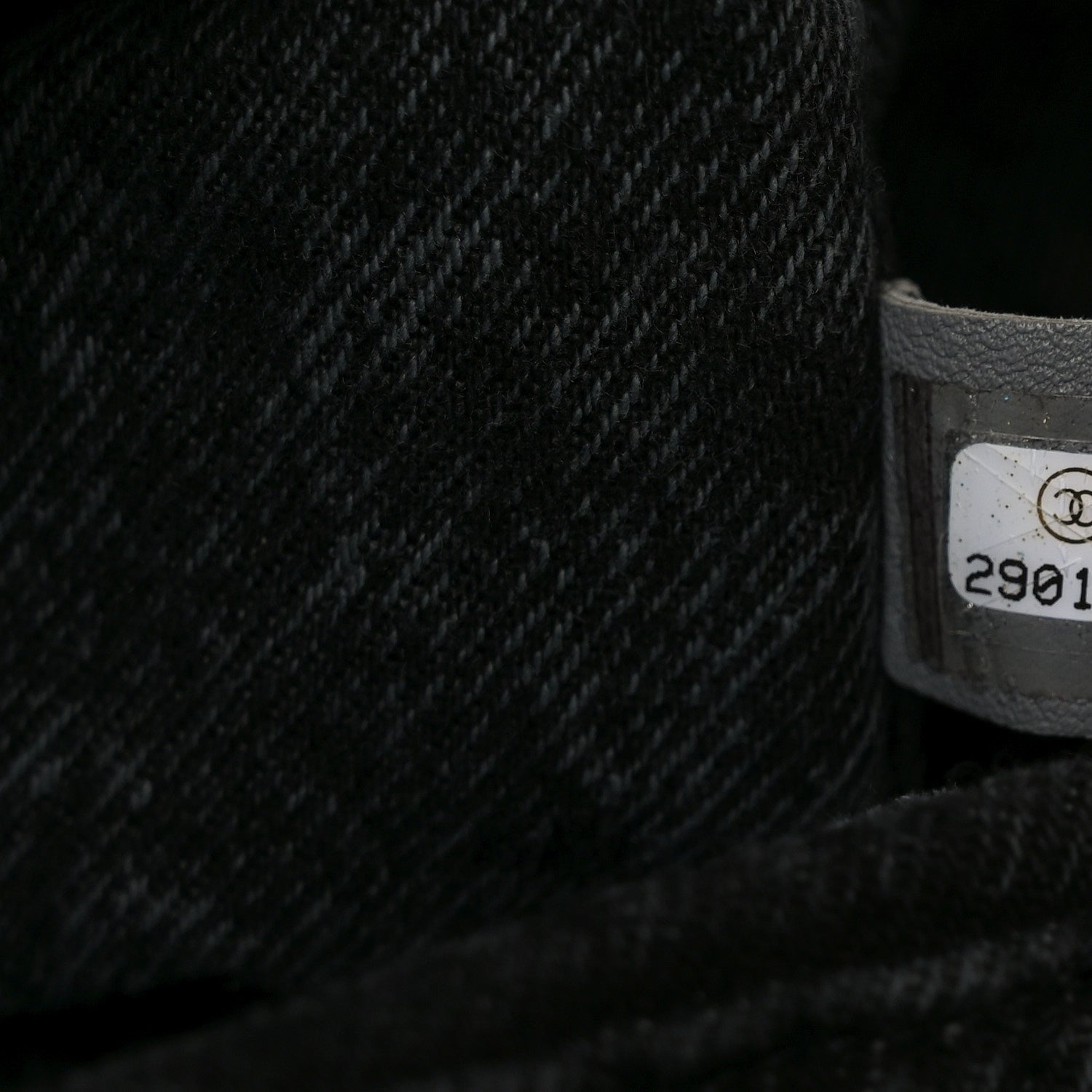 Denim Quilted Denimpression Flap Grey Black