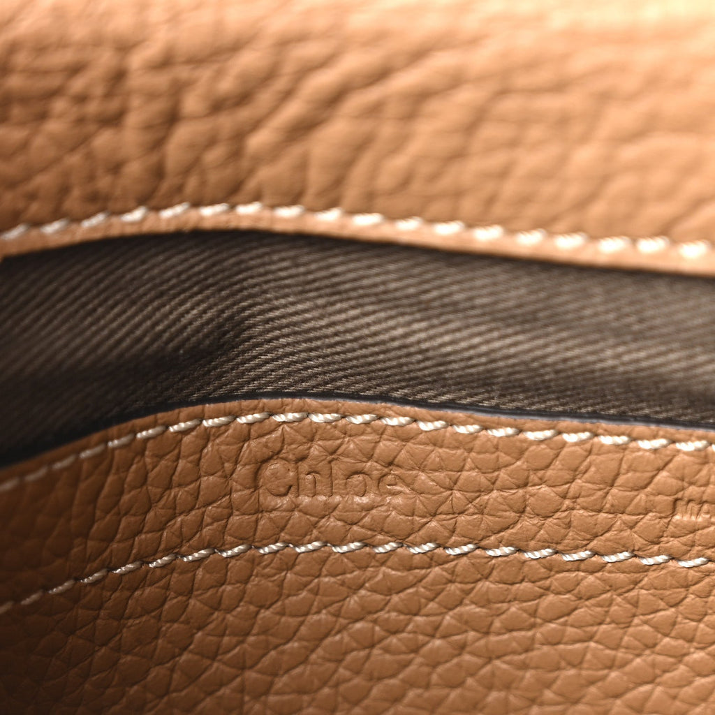 Calfskin Mini Marcie Round Crossbody Bag Nut