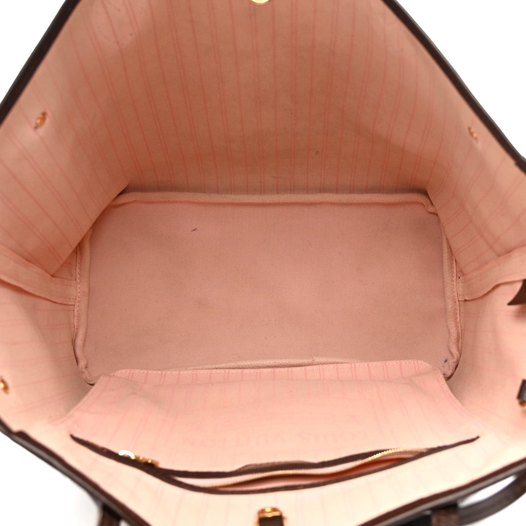 Damier Ebene Neo Neverfull MM Rose Ballerine