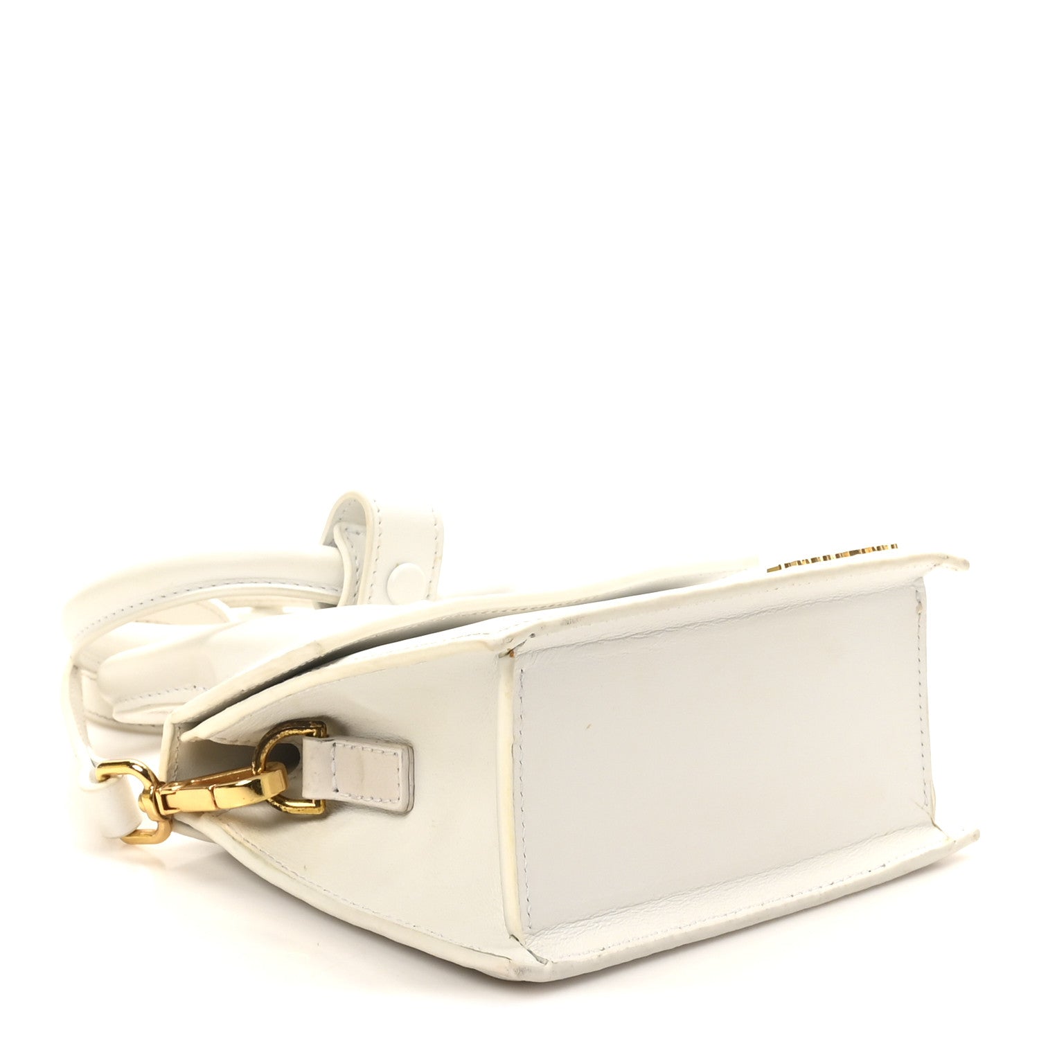 Smooth Calfskin Le Chiquito Noeud White