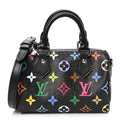 LV X TM Monogram Multicolor Nano Speedy Black