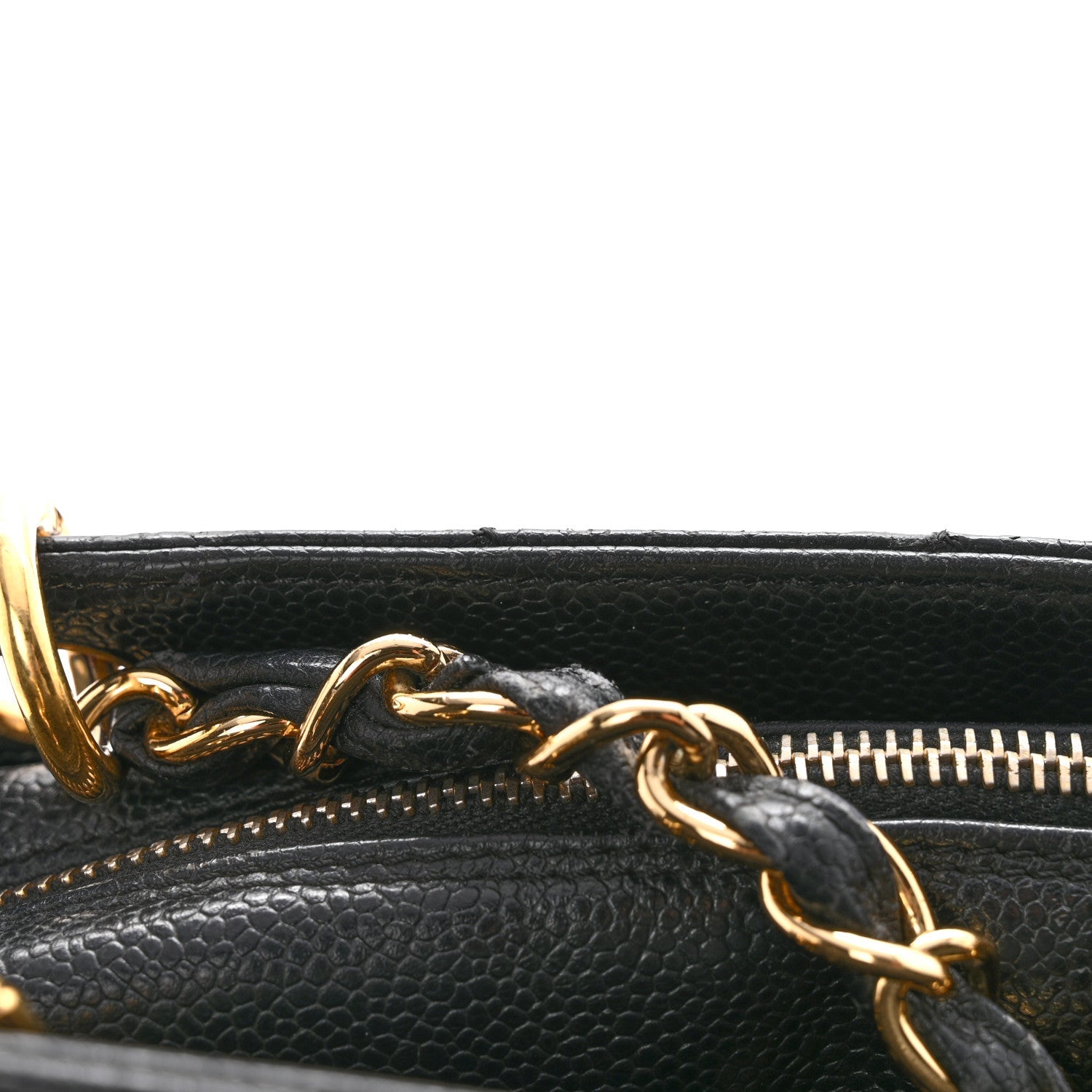 Caviar Quilted Petit Timeless Tote PTT Black