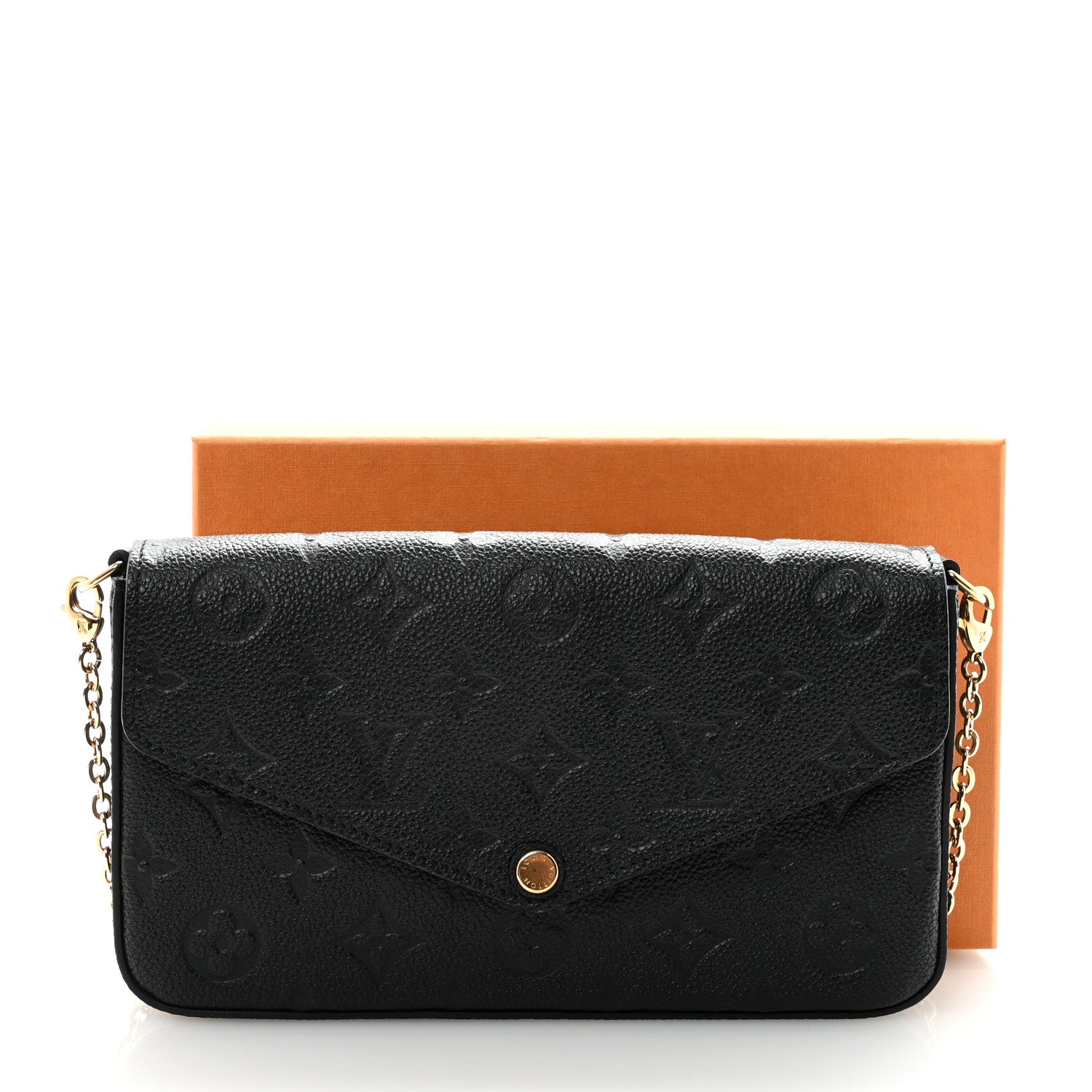 Empreinte Pochette Felicie Chain Wallet Black