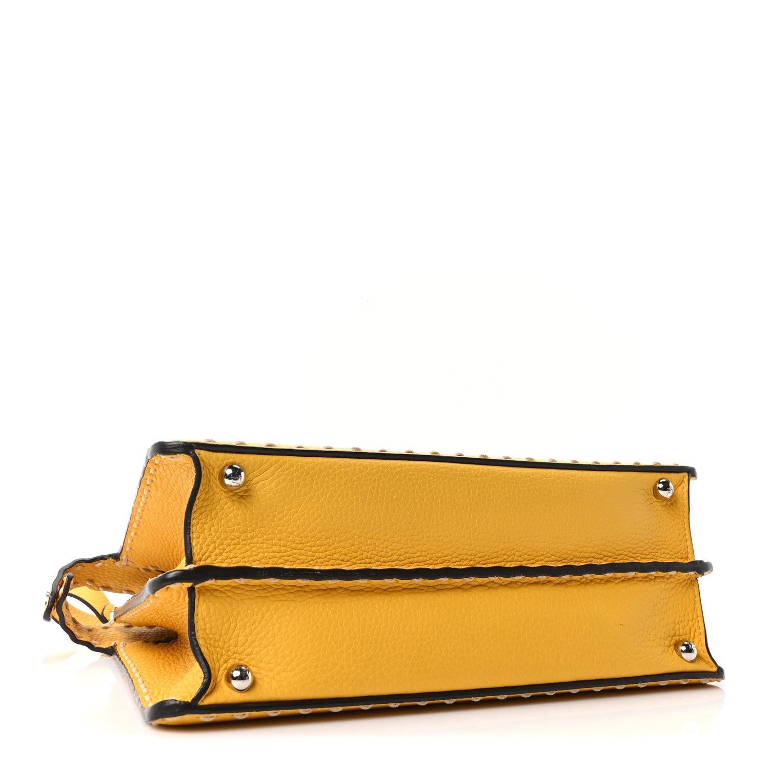 Vitello Granato Camoscio Selleria Macro Stitchings Medium Peekaboo I SEE U Satchel Mimosa