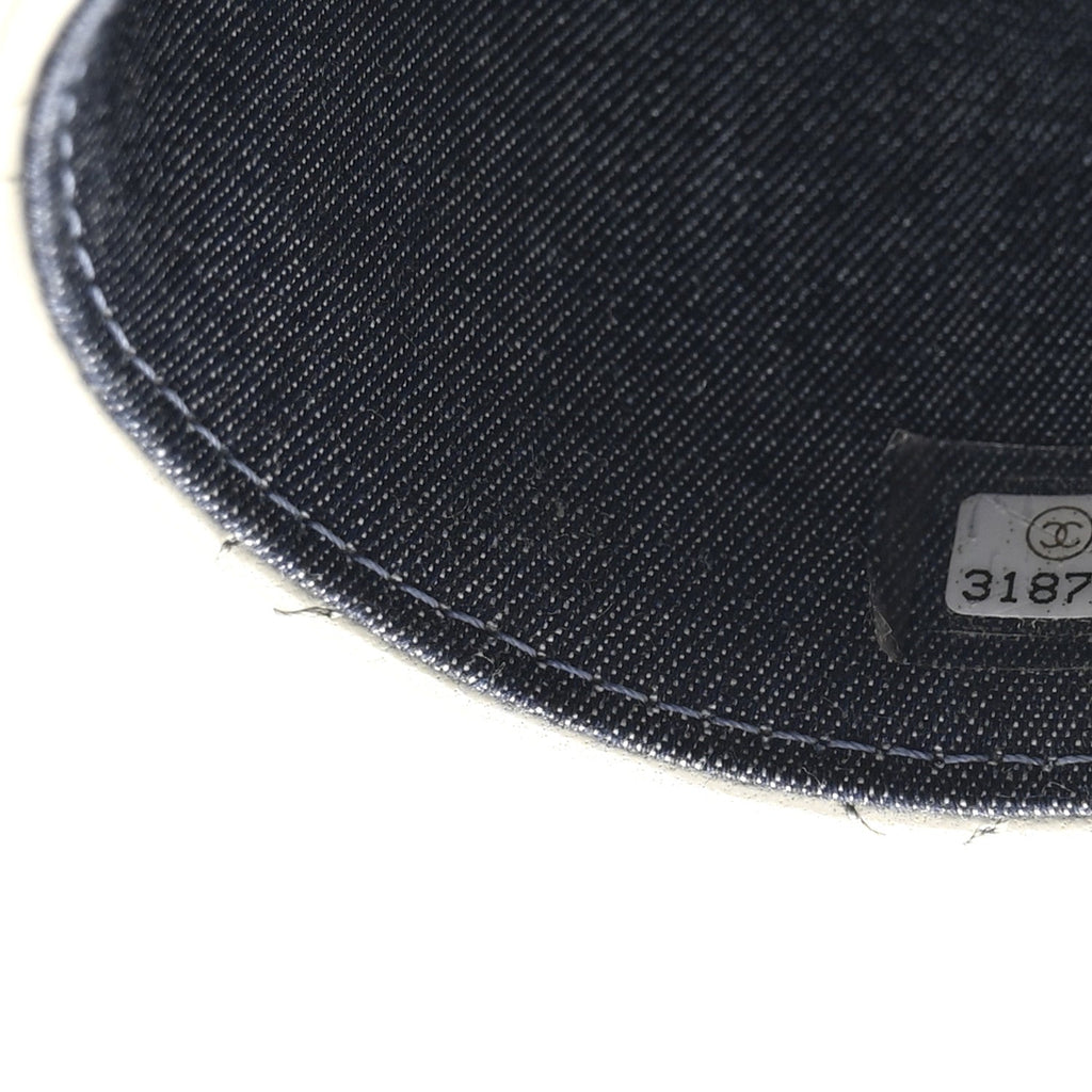 Lambskin Quilted Mini Vanity Case With Chain Grey