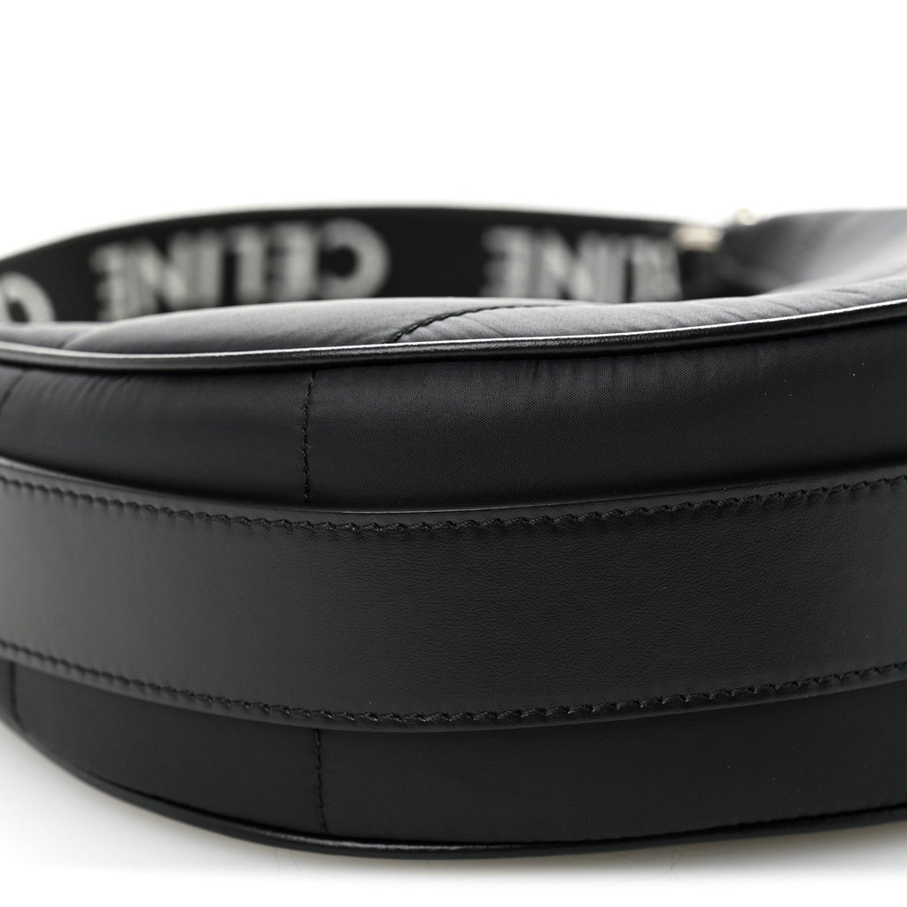 Nylon Ava Shoulder Bag Black
