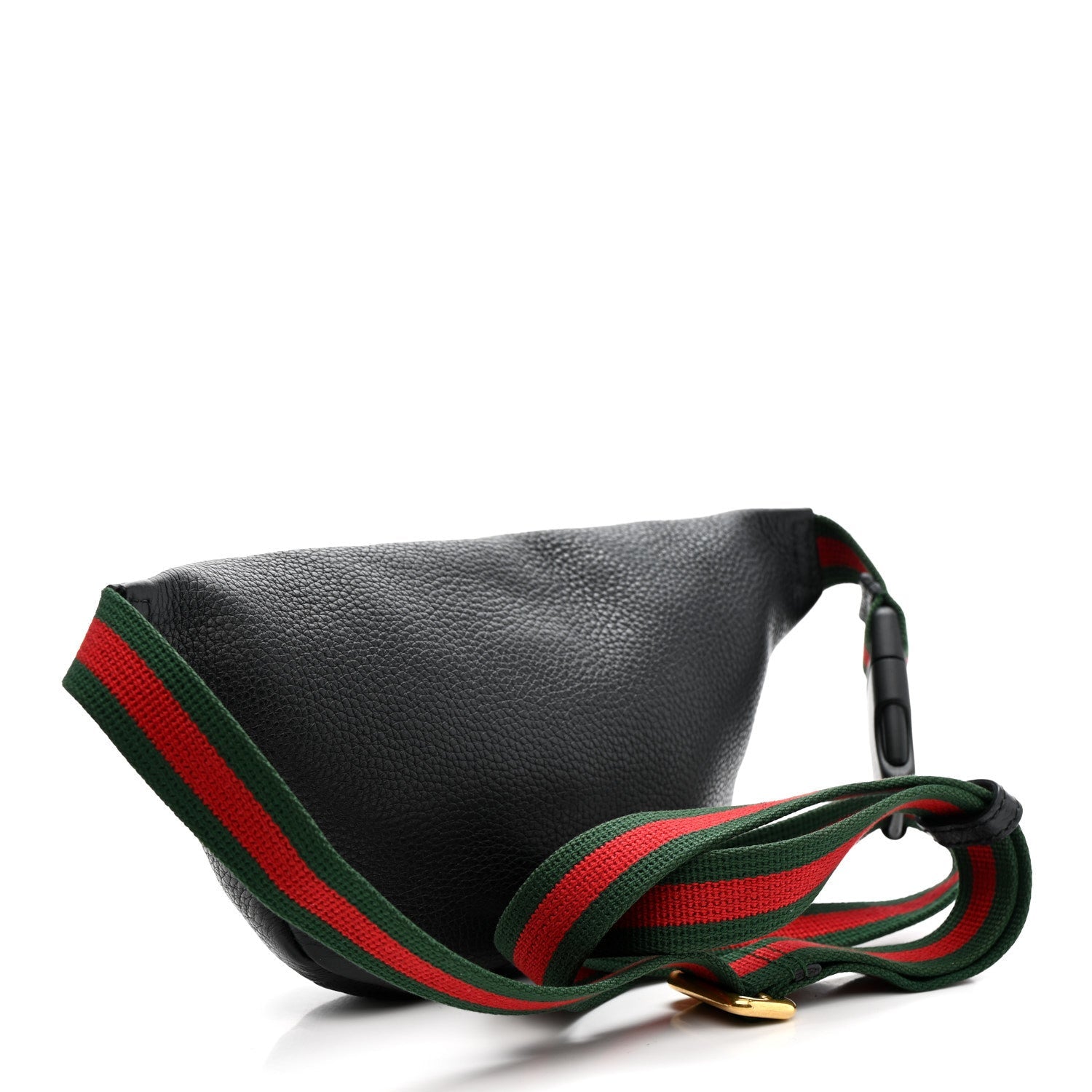 Grained Calfskin Small Logo Belt Bag Black