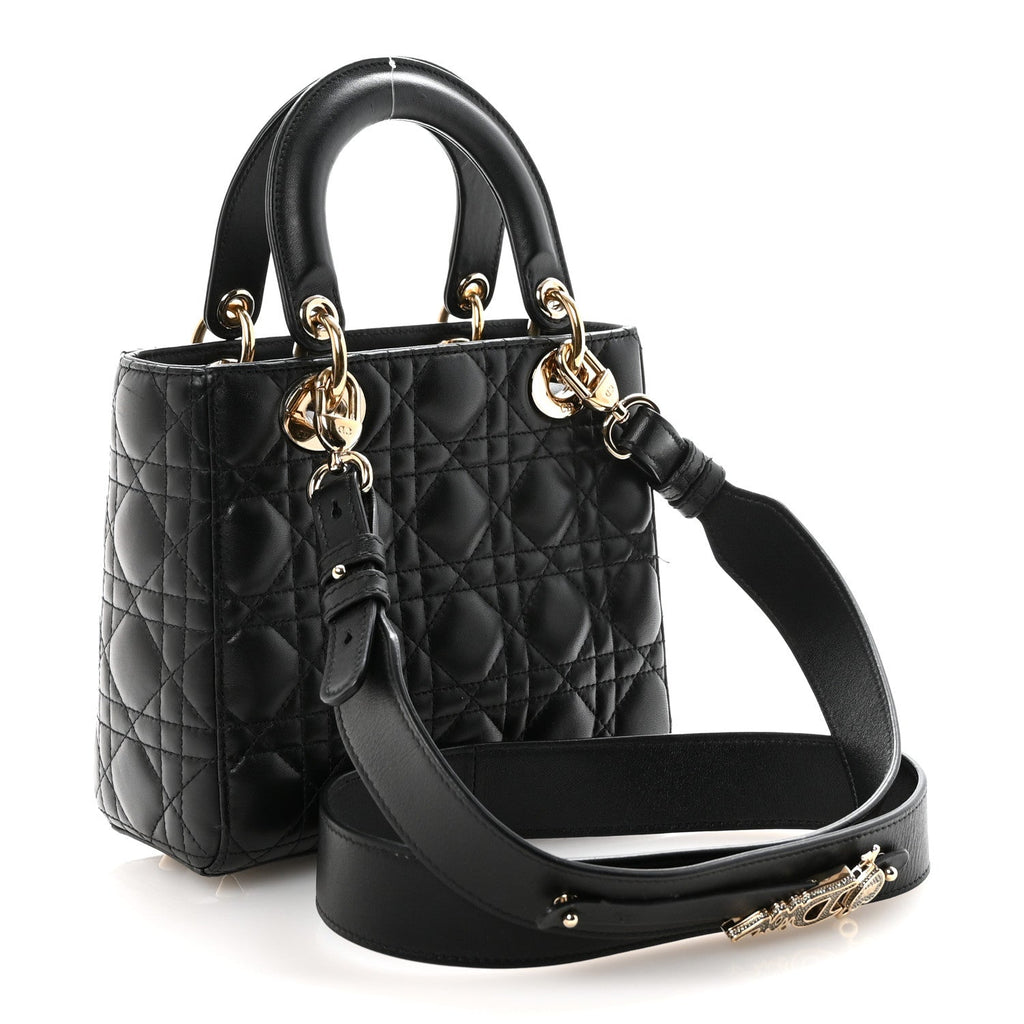 Lambskin Cannage Small My ABCDior Lady Dior Black