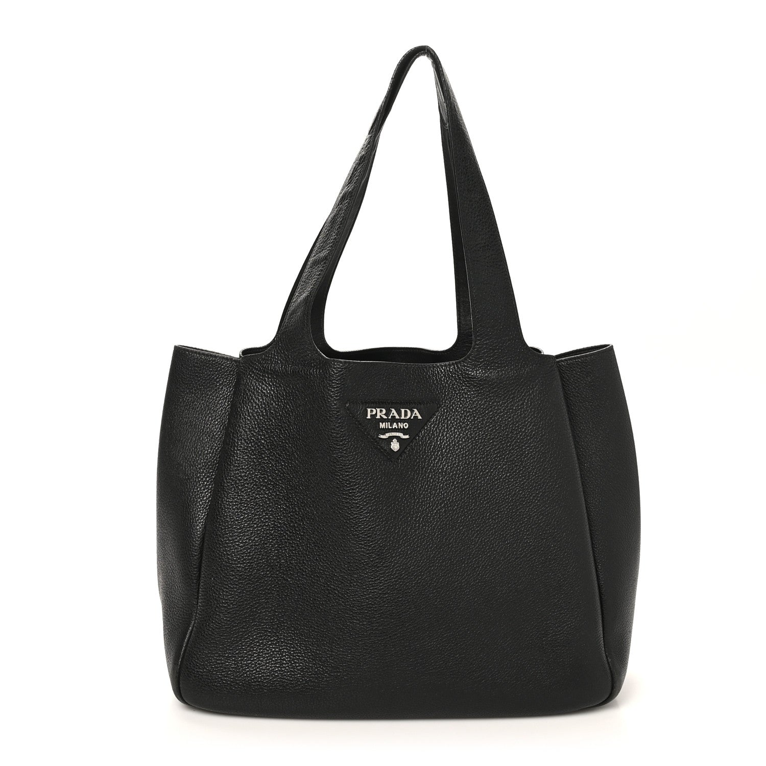 Vitello Daino Soft Large Dynamique Tote Black