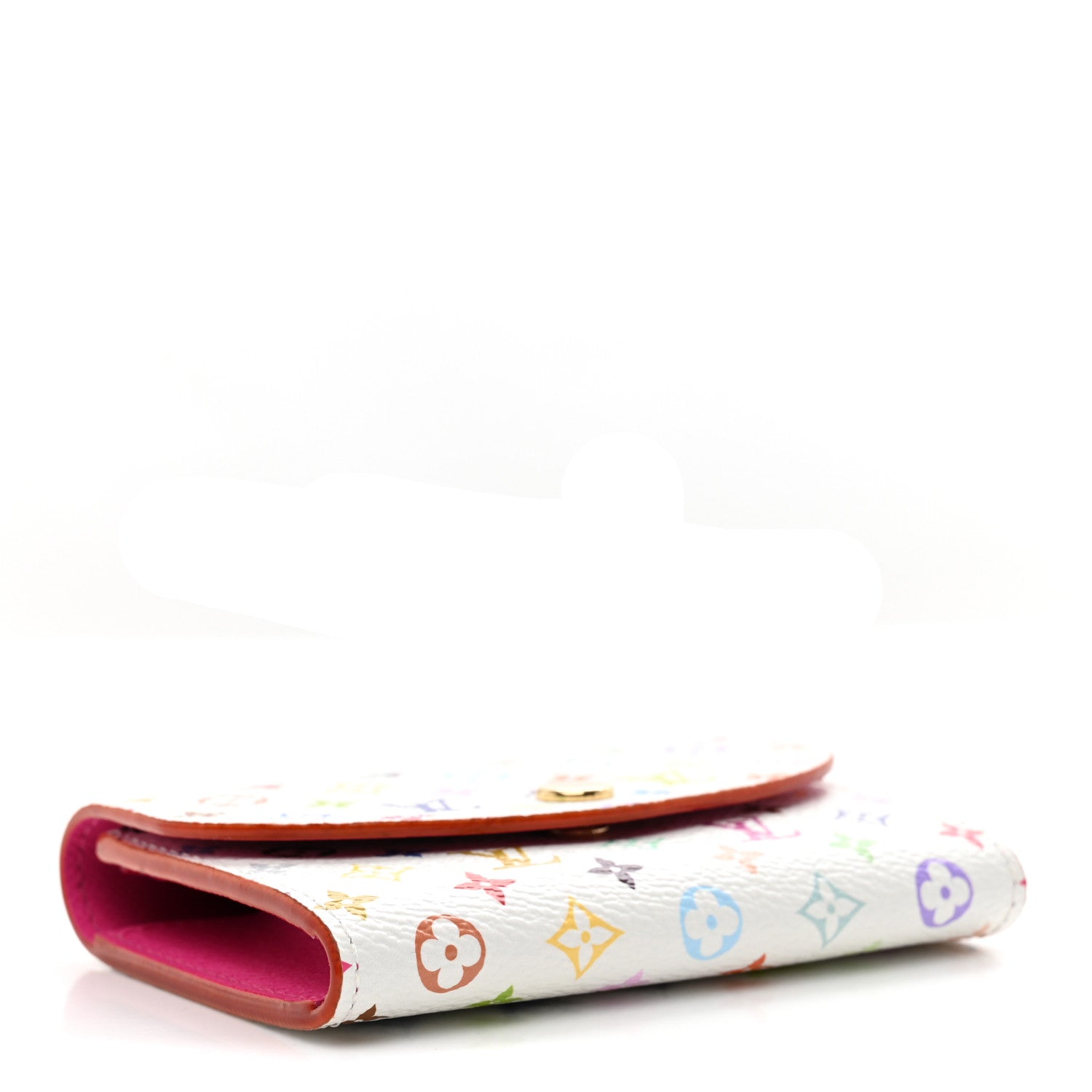 LV X TM Monogram Multicolor Rosalie Coin Purse White Kawaii Pink
