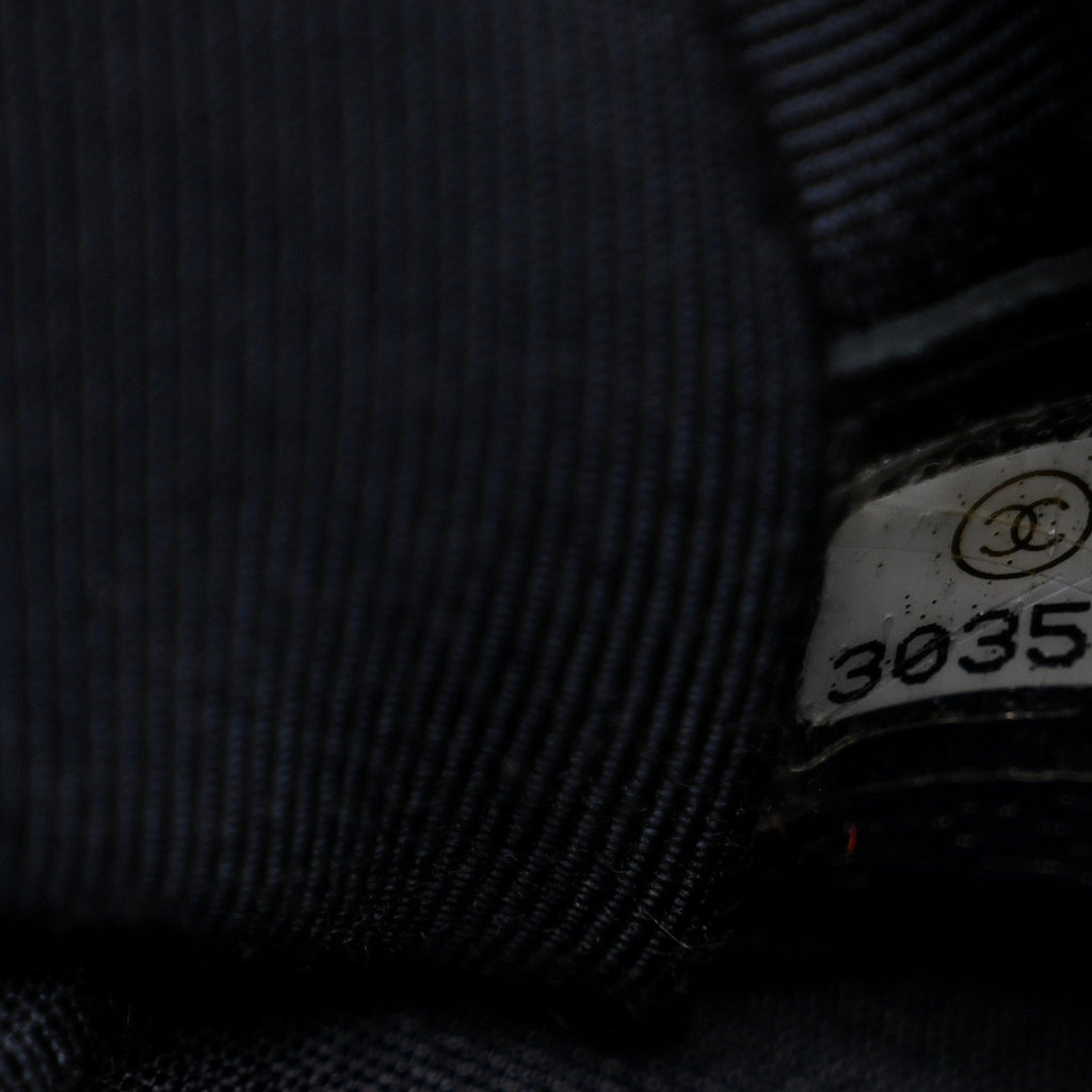 Goatskin Quilted Large Chanel 19 Flap Navy Blue