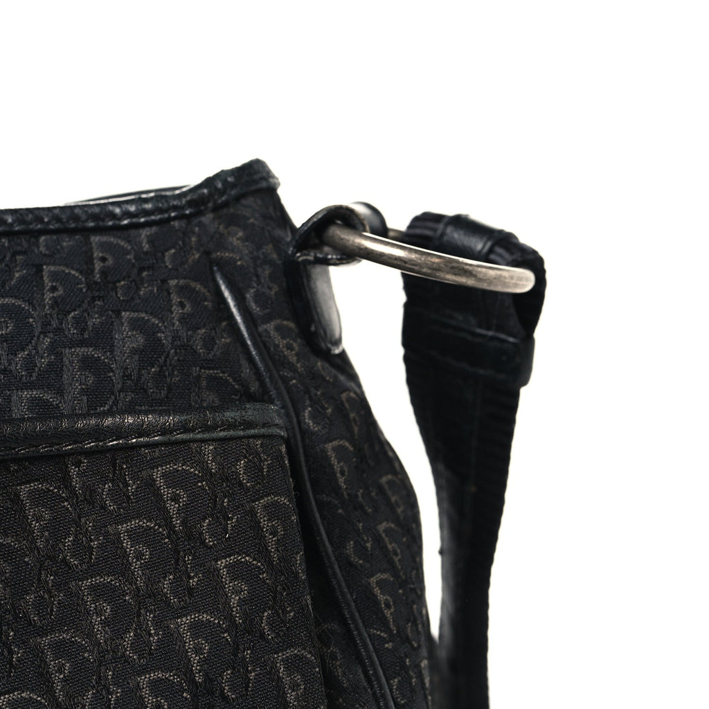 Canvas Diorissimo Buckle Messenger Black