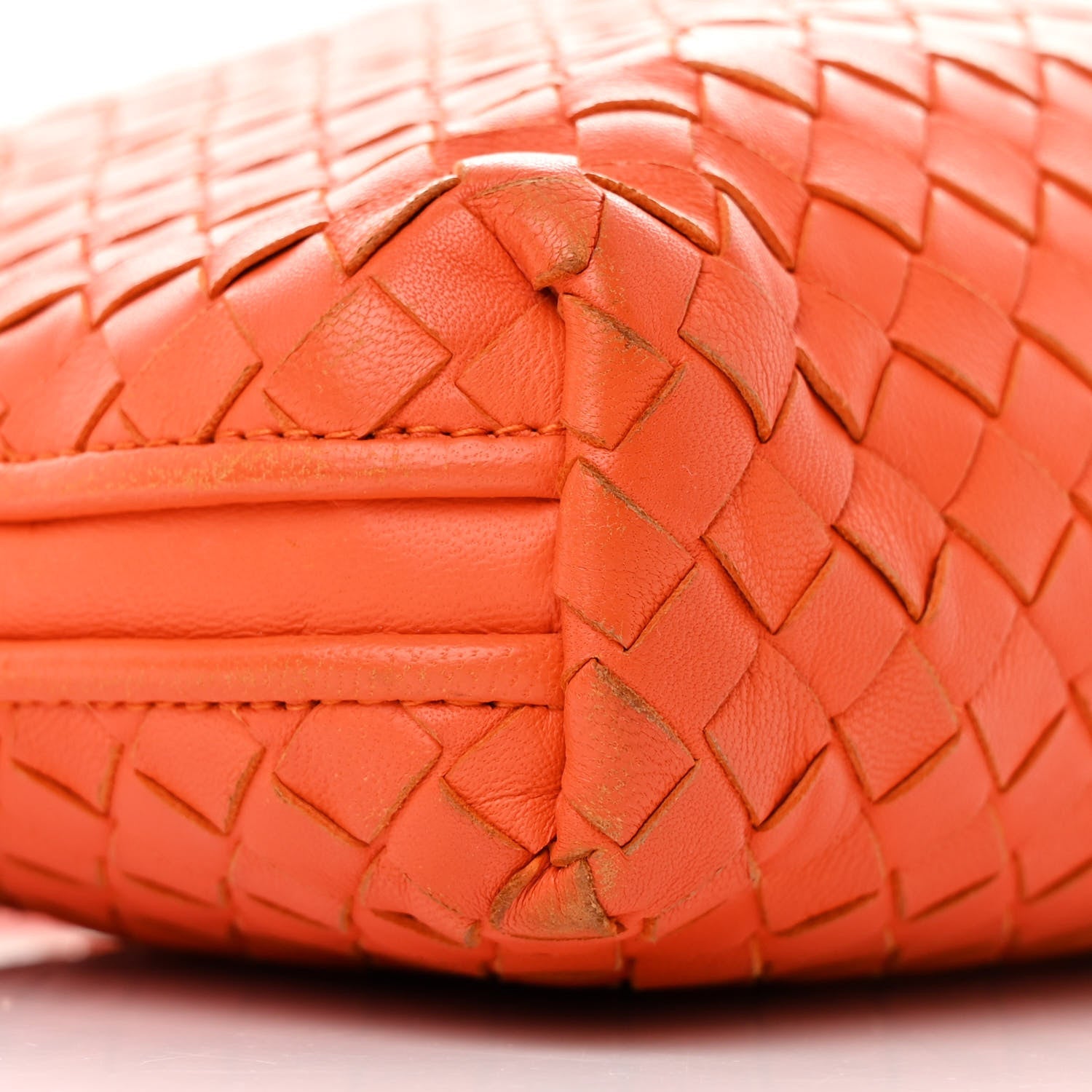 Nappa Intrecciato Nodini Crossbody Messenger Noce