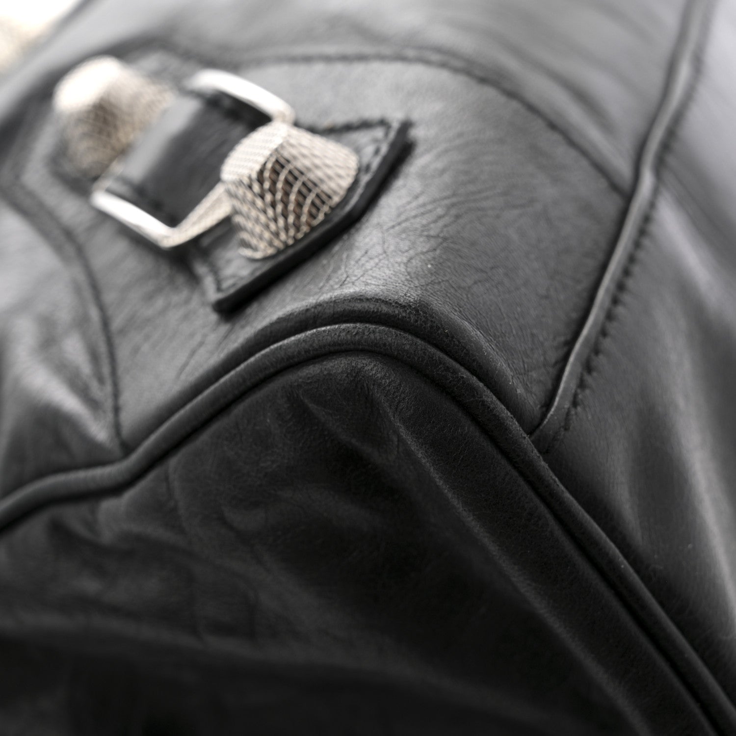 Agneau Giant 21 Silver Hardware Mid Day Black