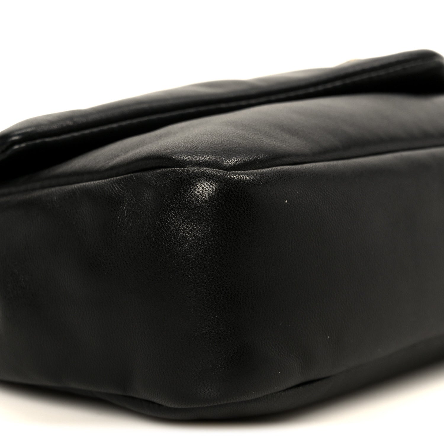 Plunged Lambskin Calypso Black