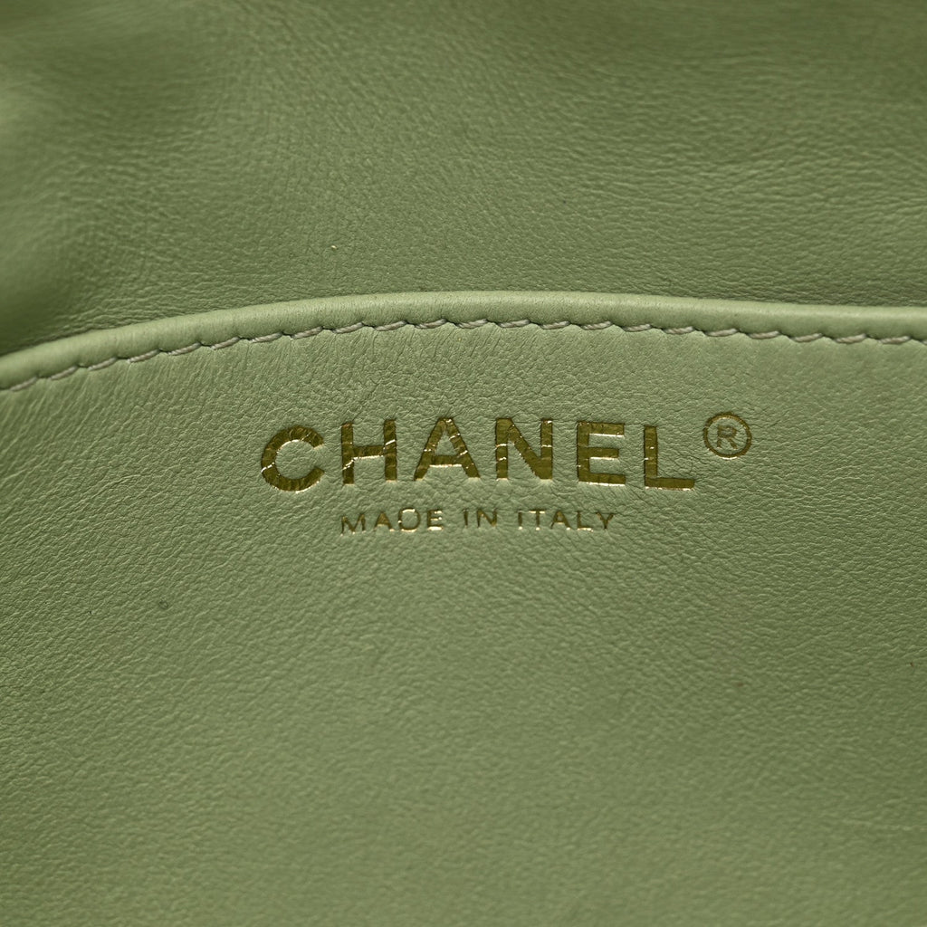 Gradient Metallic Lambskin Quilted Walking Mood Waist Bag Fanny Pack Pink Purple Green