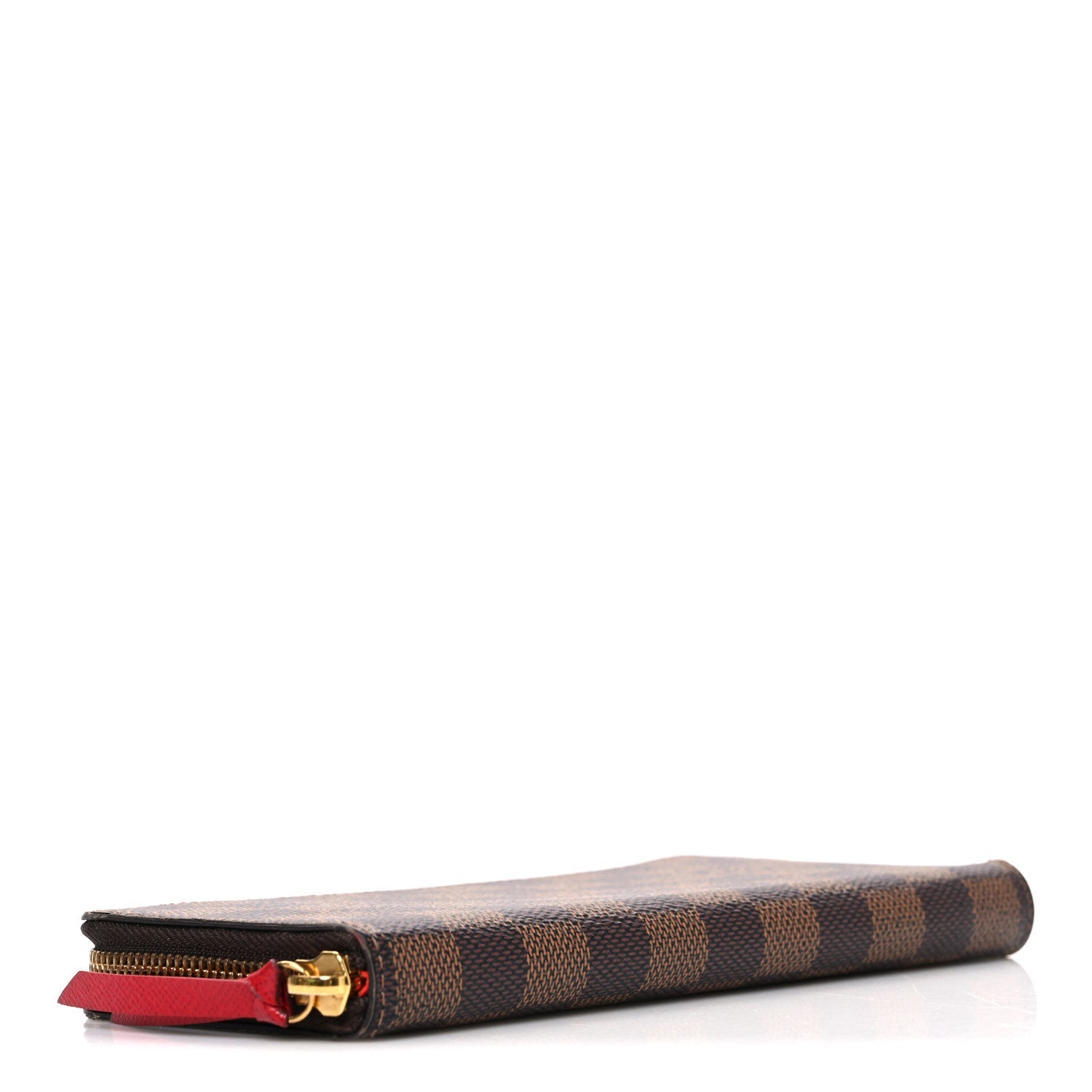 Damier Ebene Clemence Wallet Cherry