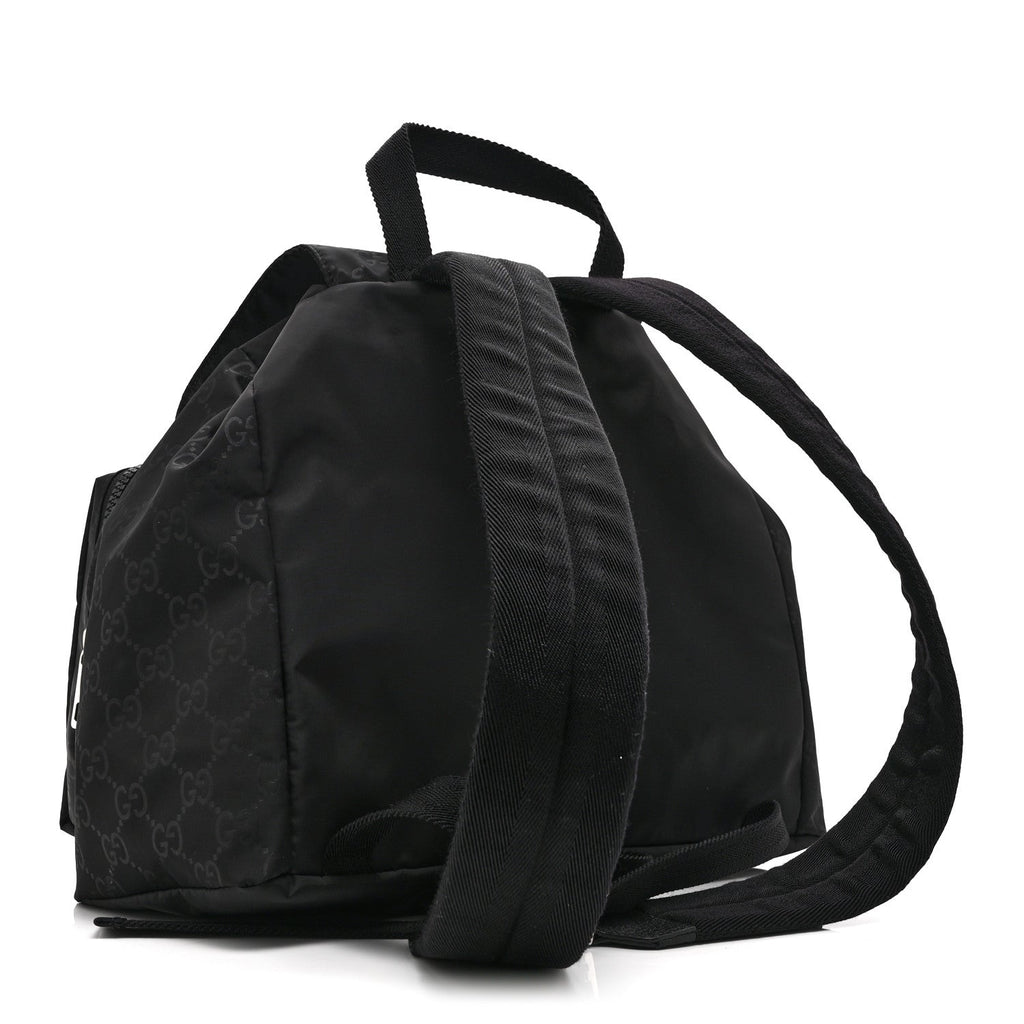 Nylon Monogram Small Single Buckle Backpack Black