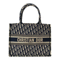 Oblique Medium Book Tote Blue Multicolor