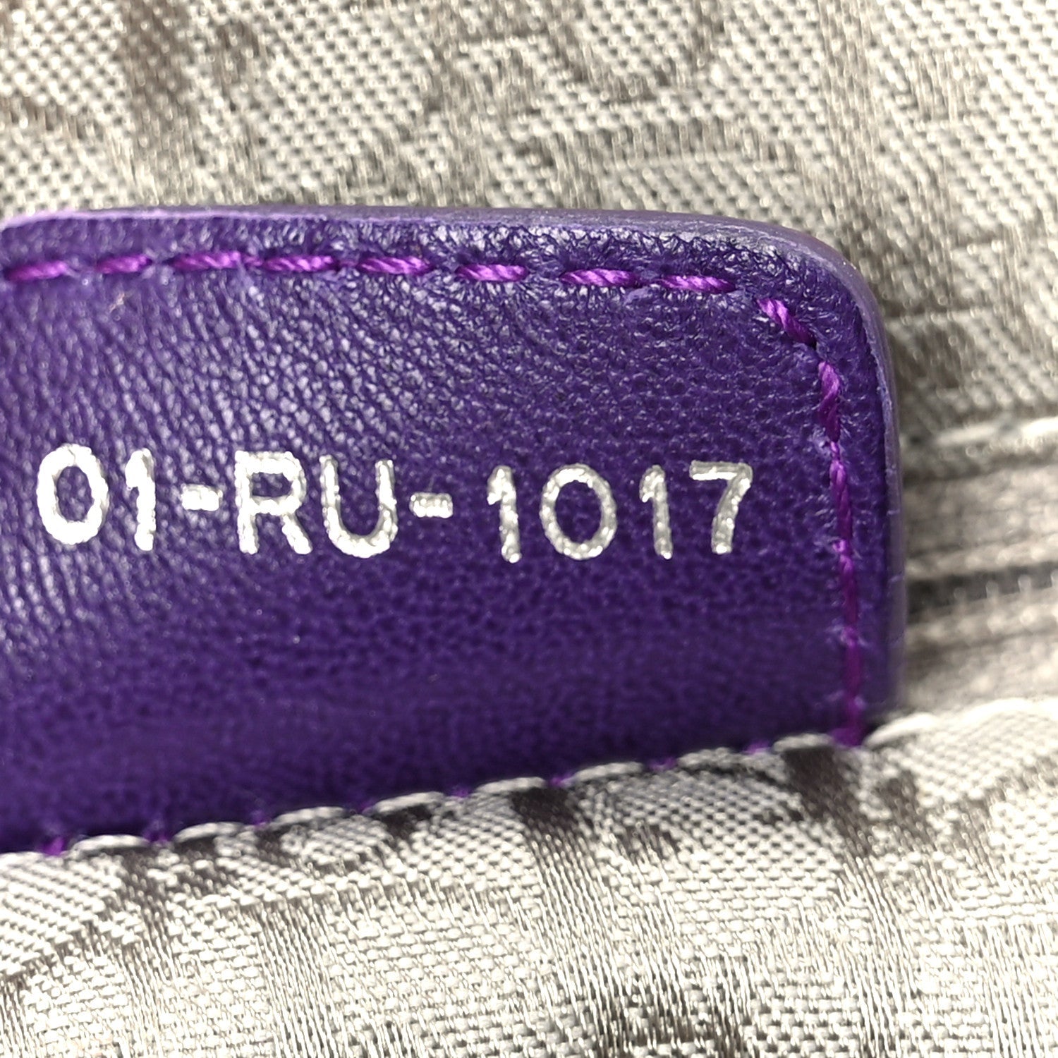 Lambskin Plisse Pleated Frame Satchel Violet Fonce