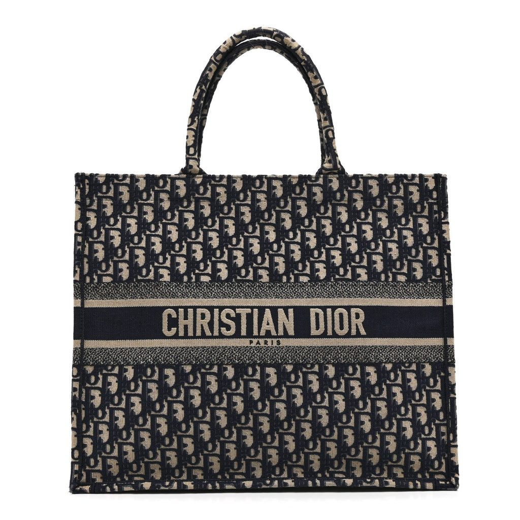 Oblique Large Book Tote Blue Multicolor