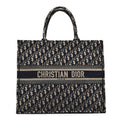 Oblique Large Book Tote Blue Multicolor