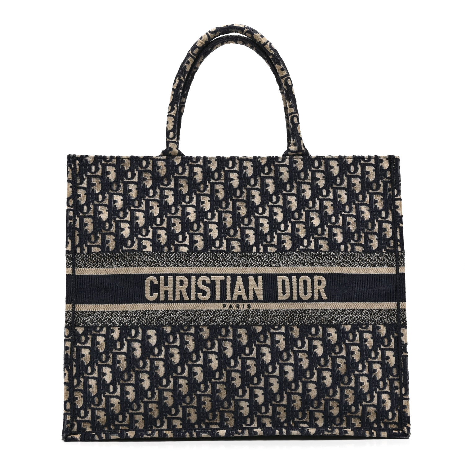 Oblique Large Book Tote Blue Multicolor