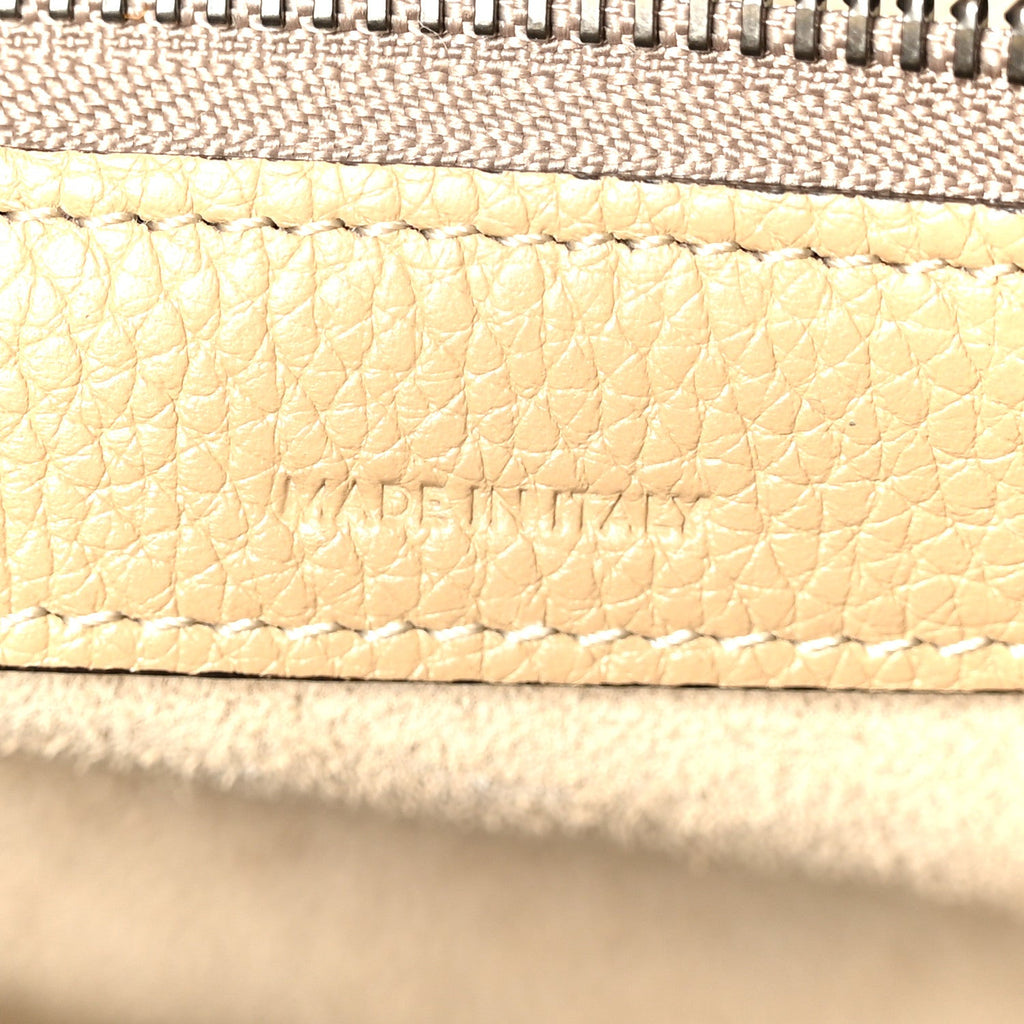 Drummed Calfskin Micro Luggage Dune