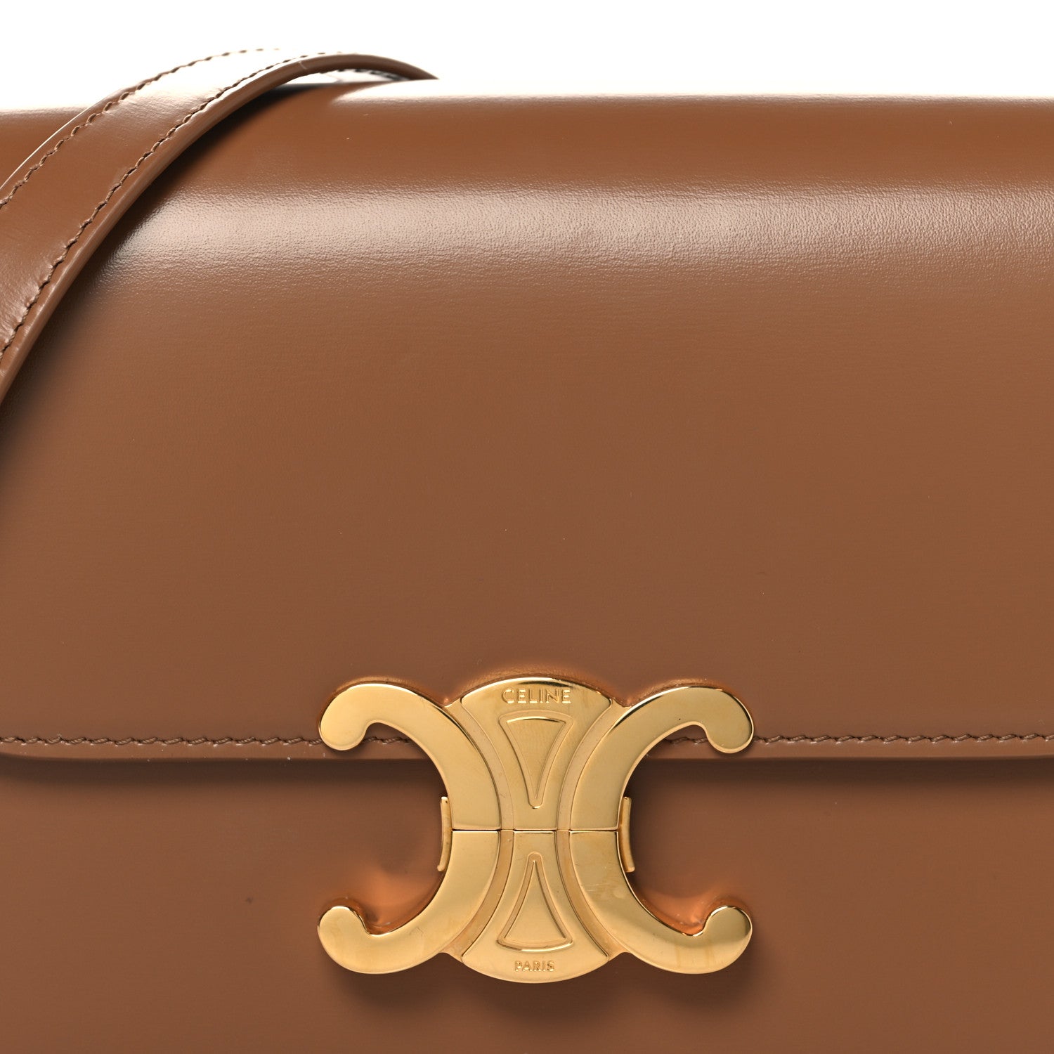 Shiny Calfskin Teen Triomphe Bronze