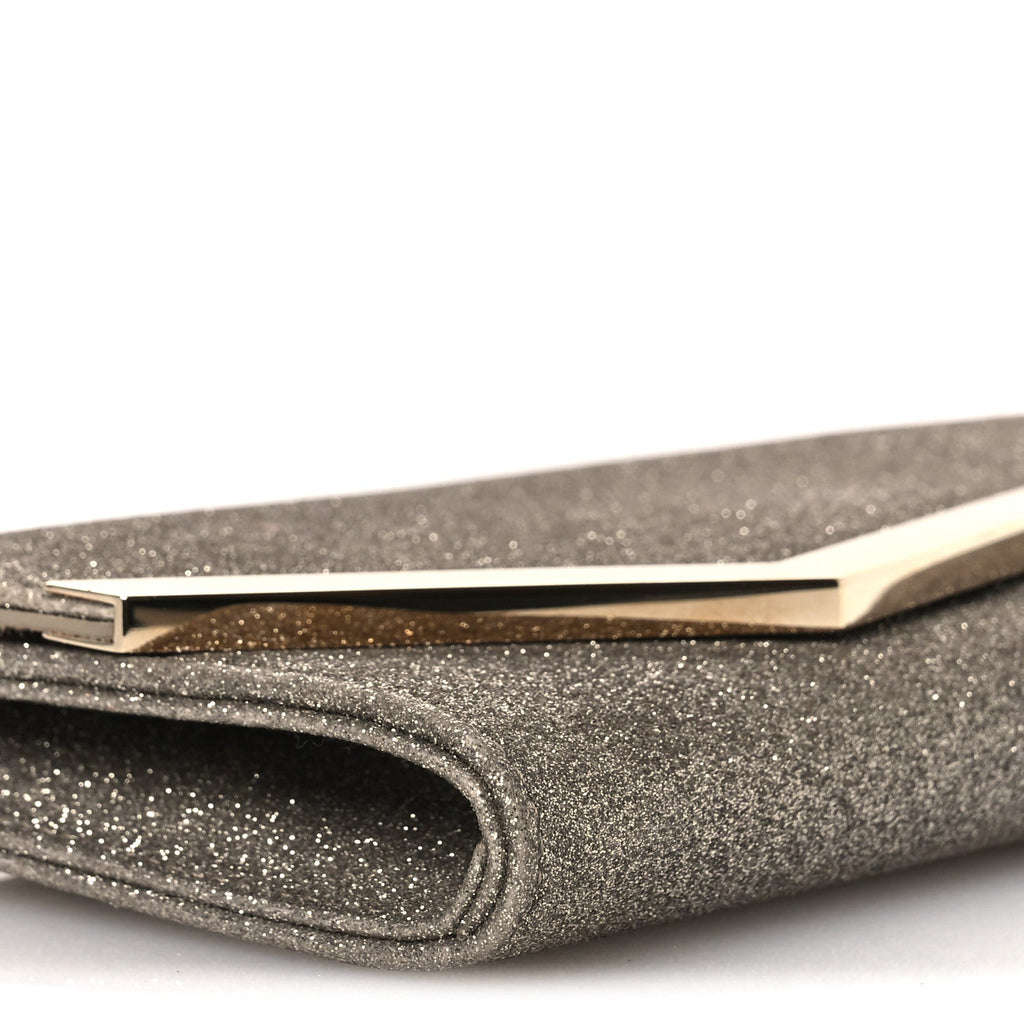 Dusty Glitter Emmie Clutch Platinum Ice