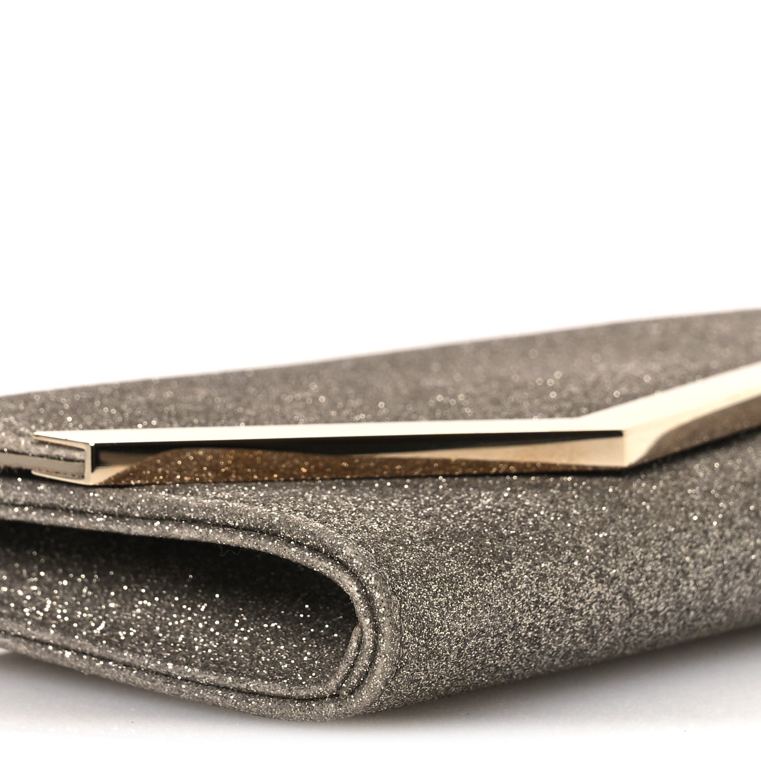 Dusty Glitter Emmie Clutch Platinum Ice