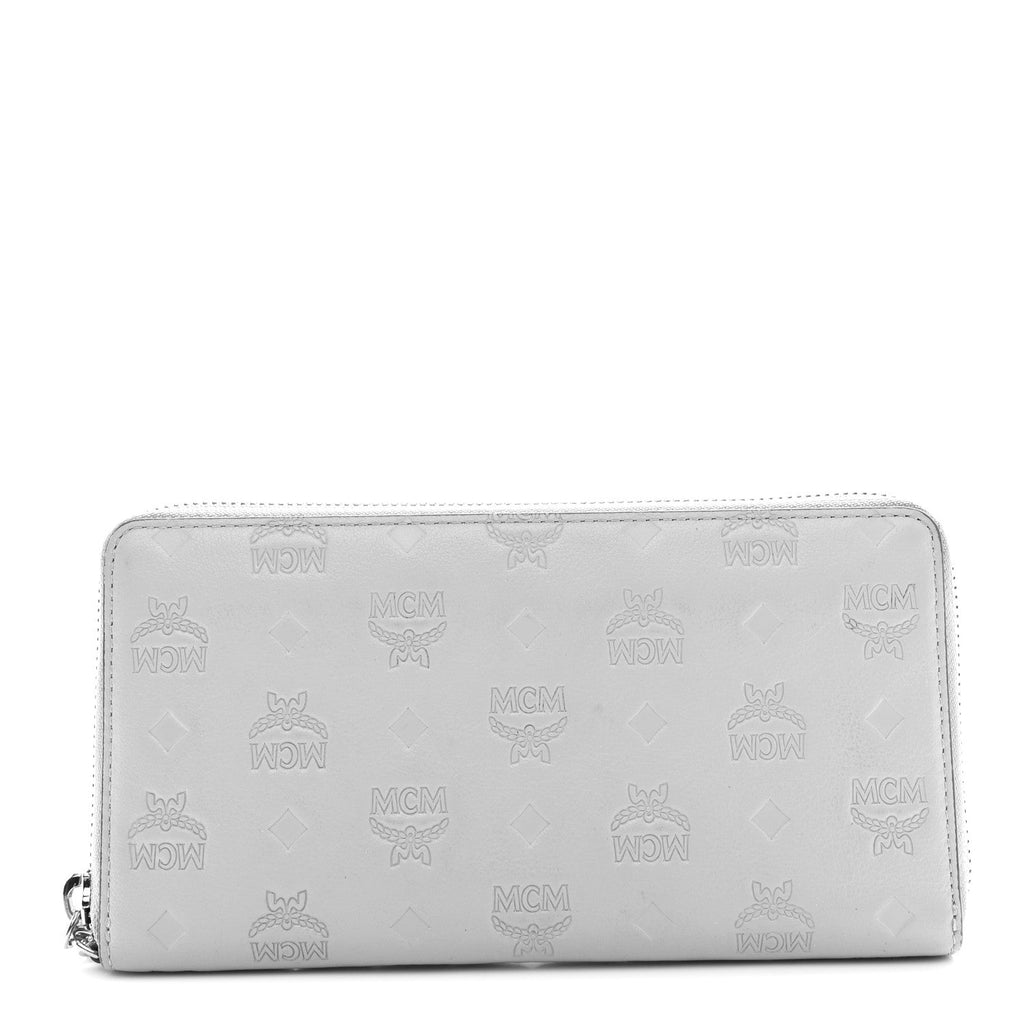 Calfskin Ottomar Monogram Klara Zip Wallet Dove