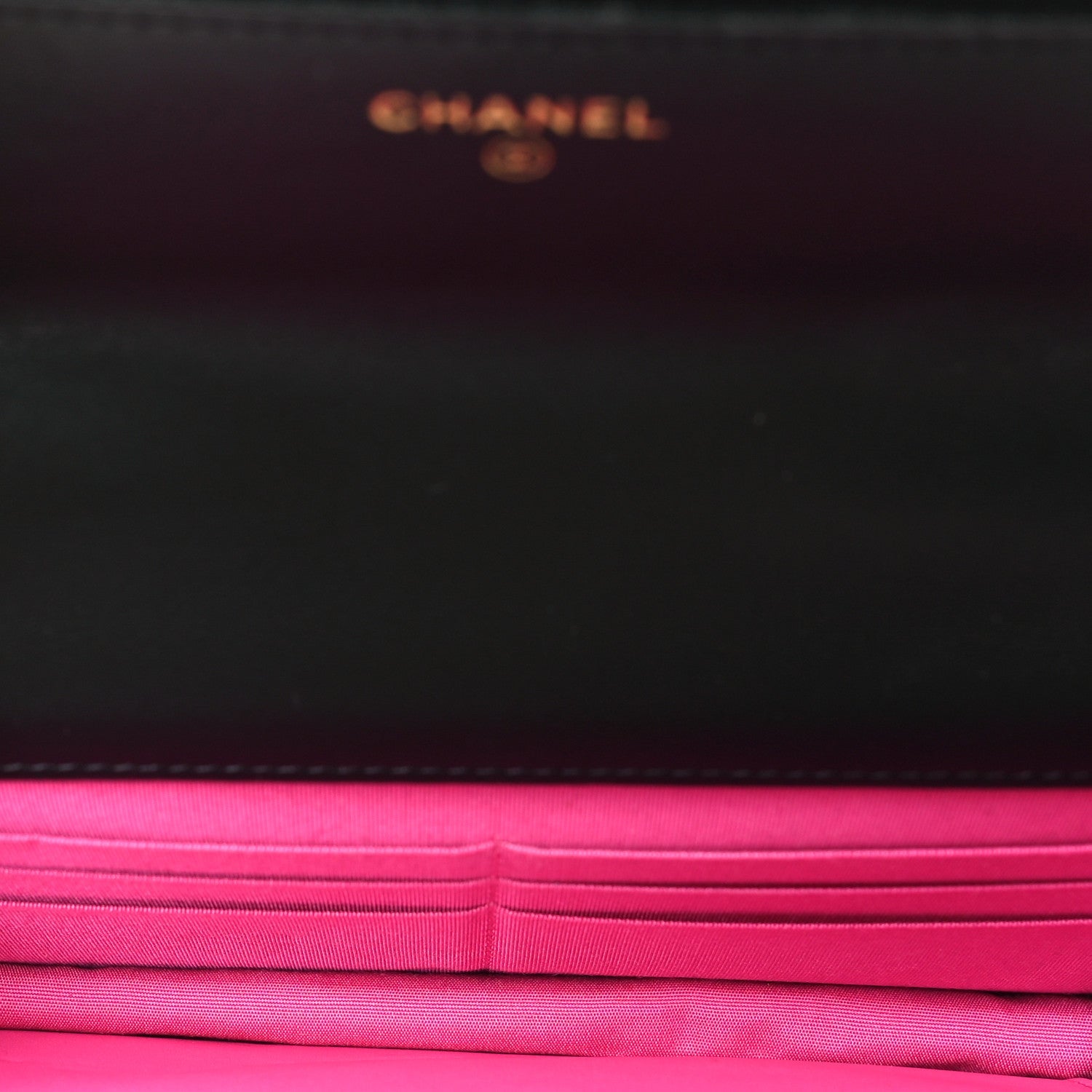 Fabric Printed Chanel 19 Wallet On Chain WOC Black Multicolor
