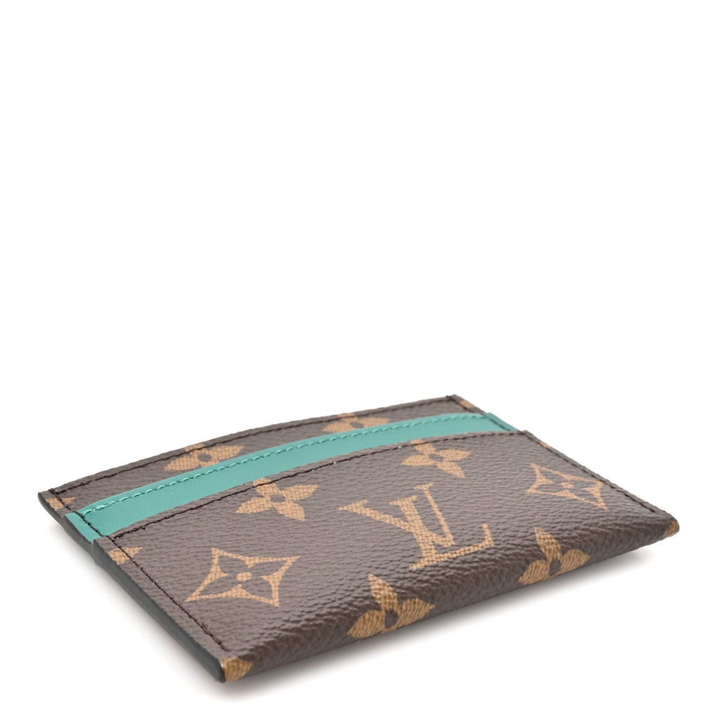 Monogram Macassar Double  Holder Borneo Green