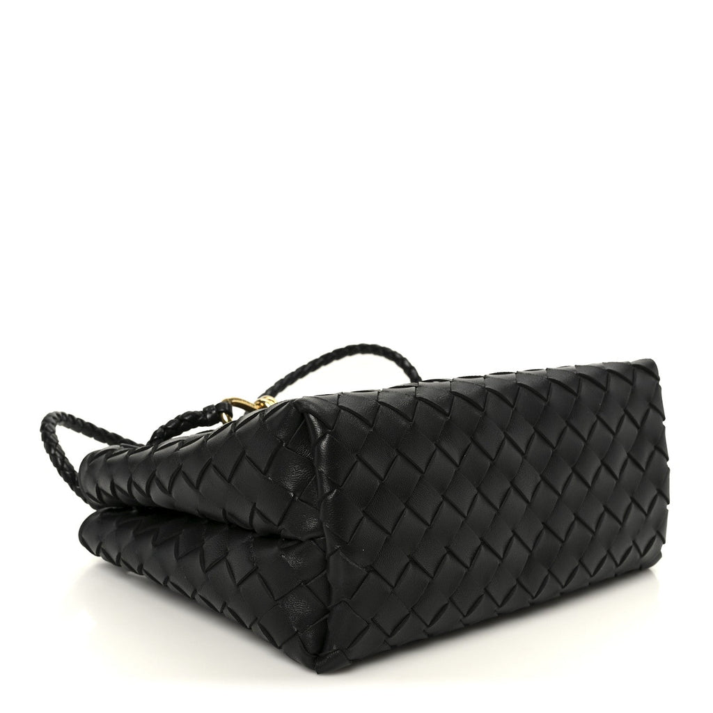Nappa Intrecciato Small Andiamo Shoulder Bag Black