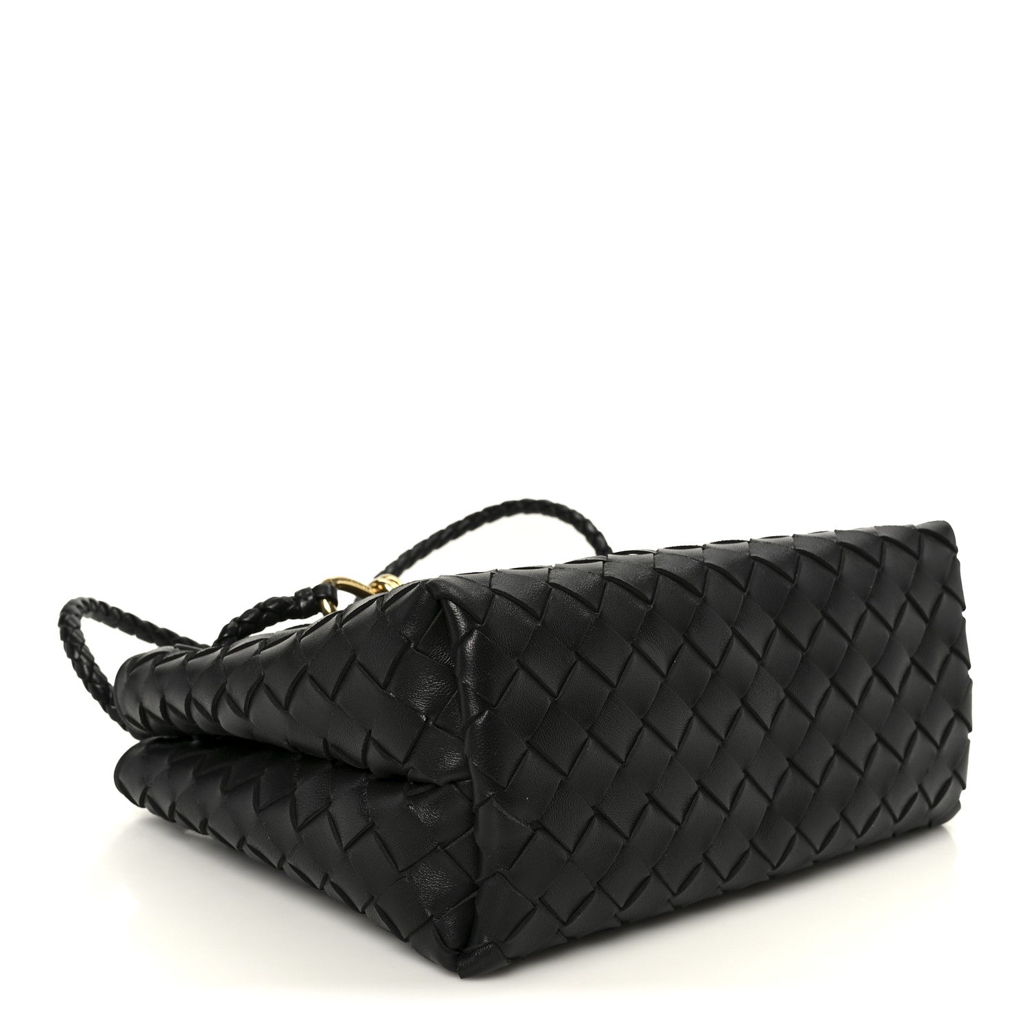 Nappa Intrecciato Small Andiamo Shoulder Bag Black