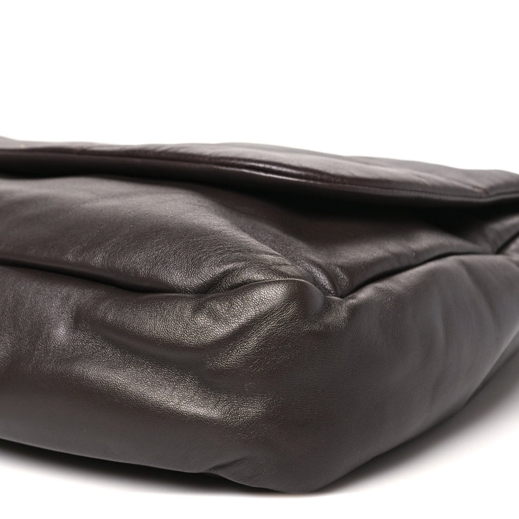 Lambskin Matelasse Monogram Large Jamie 4.3 Dark Sweet Chocolate