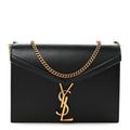 Grain De Poudre Monogram Cassandra Clasp Bag Black